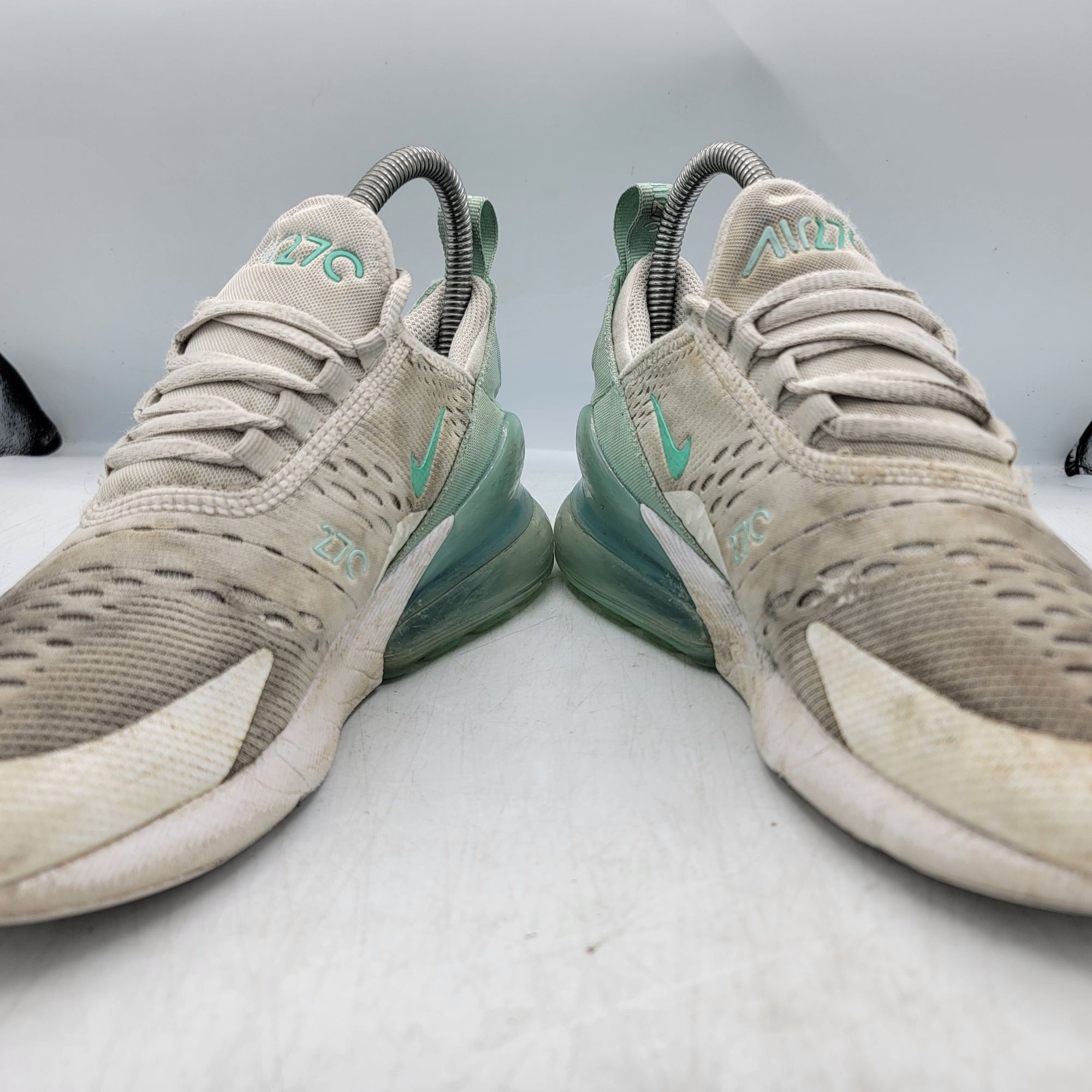 Nike Nike Air Max 270 GS Womens 5.5 Summit White Emerald Rise Sho Size US 5.5 / IT 35.5 - 3 Thumbnail