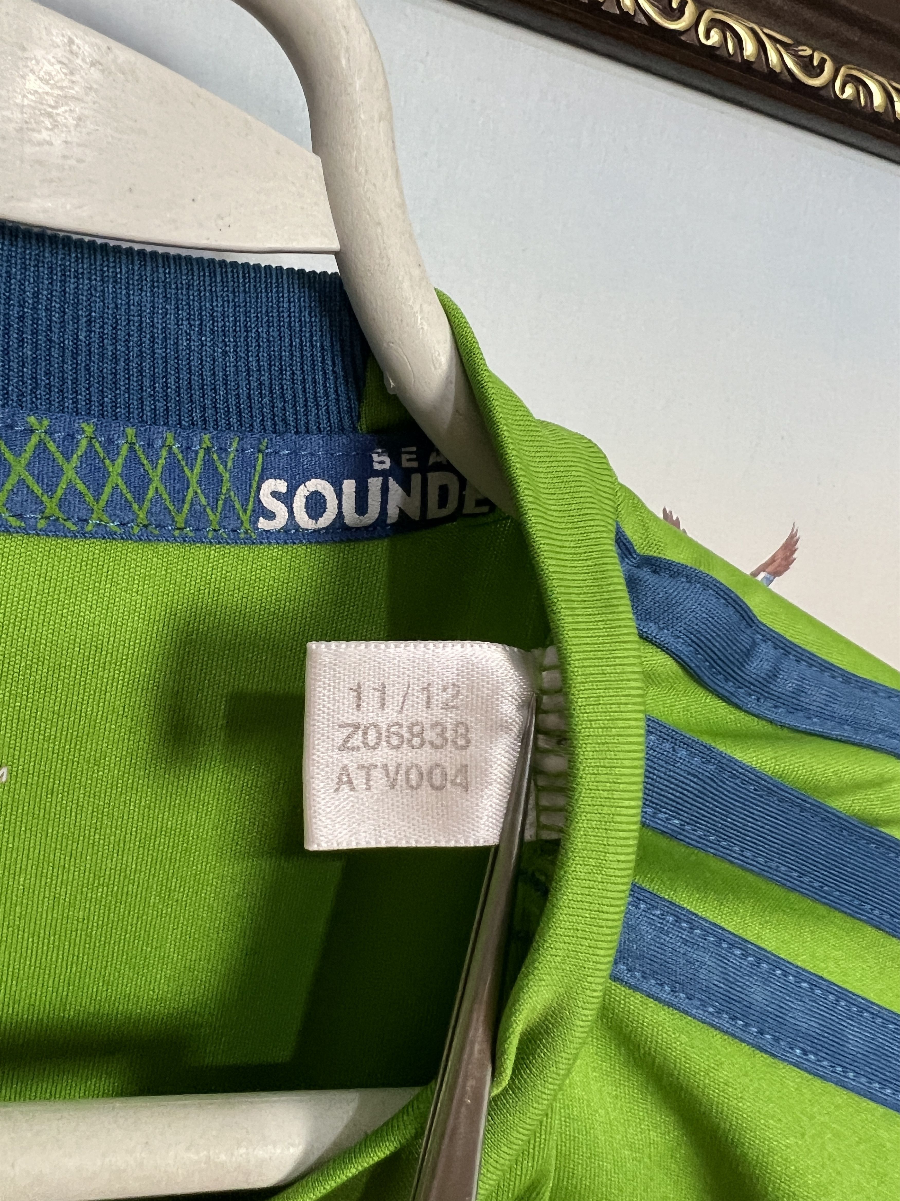 Adidas Seattle Sounders Home football shirt Soccer Jersey Trikot Size US S / EU 44-46 / 1 - 7 Thumbnail