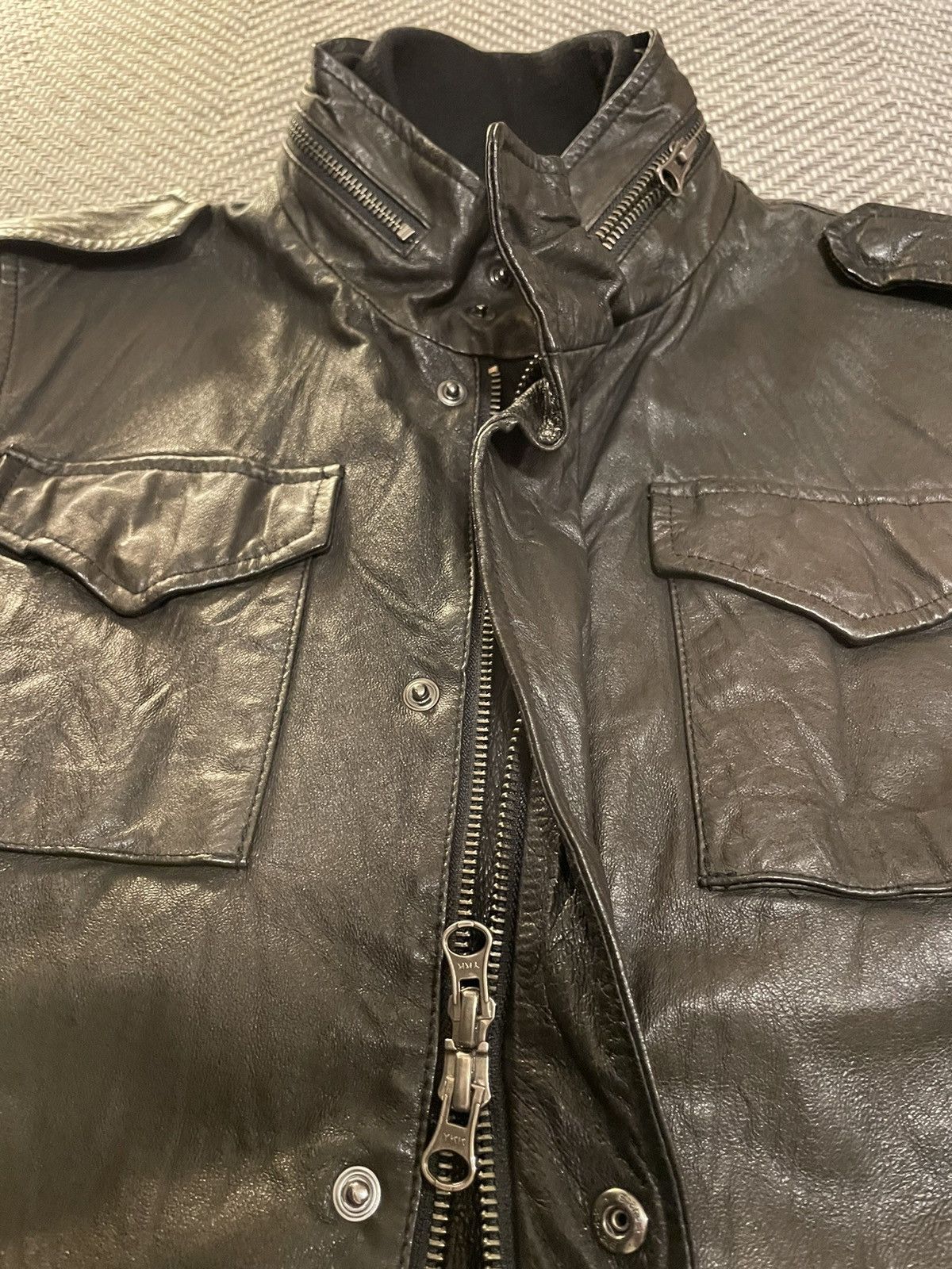 Japanese Brand × Vintage 291295 HOMME 4 POCKETS PIG LEATHER JACKET Size US M / EU 48-50 / 2 - 7 Thumbnail