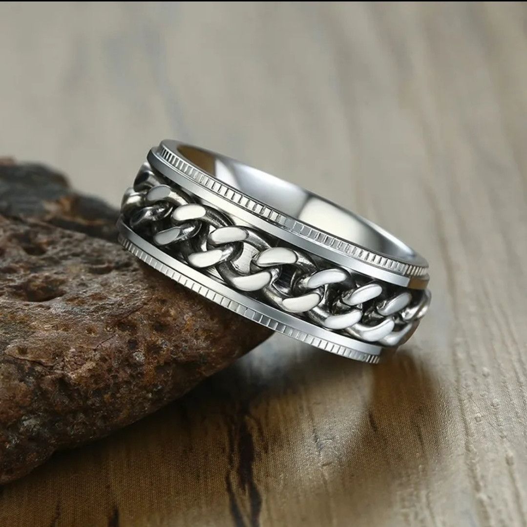 Jewelry Spinner Chain Design Ring Size ONE SIZE - 2 Thumbnail