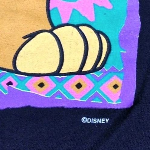 Disney VINTAGE The Lion King Simba & Mufasa Shirt Disney Movie Promo 1990s Black XL Men Size US XL / EU 56 / 4 - 3 Thumbnail