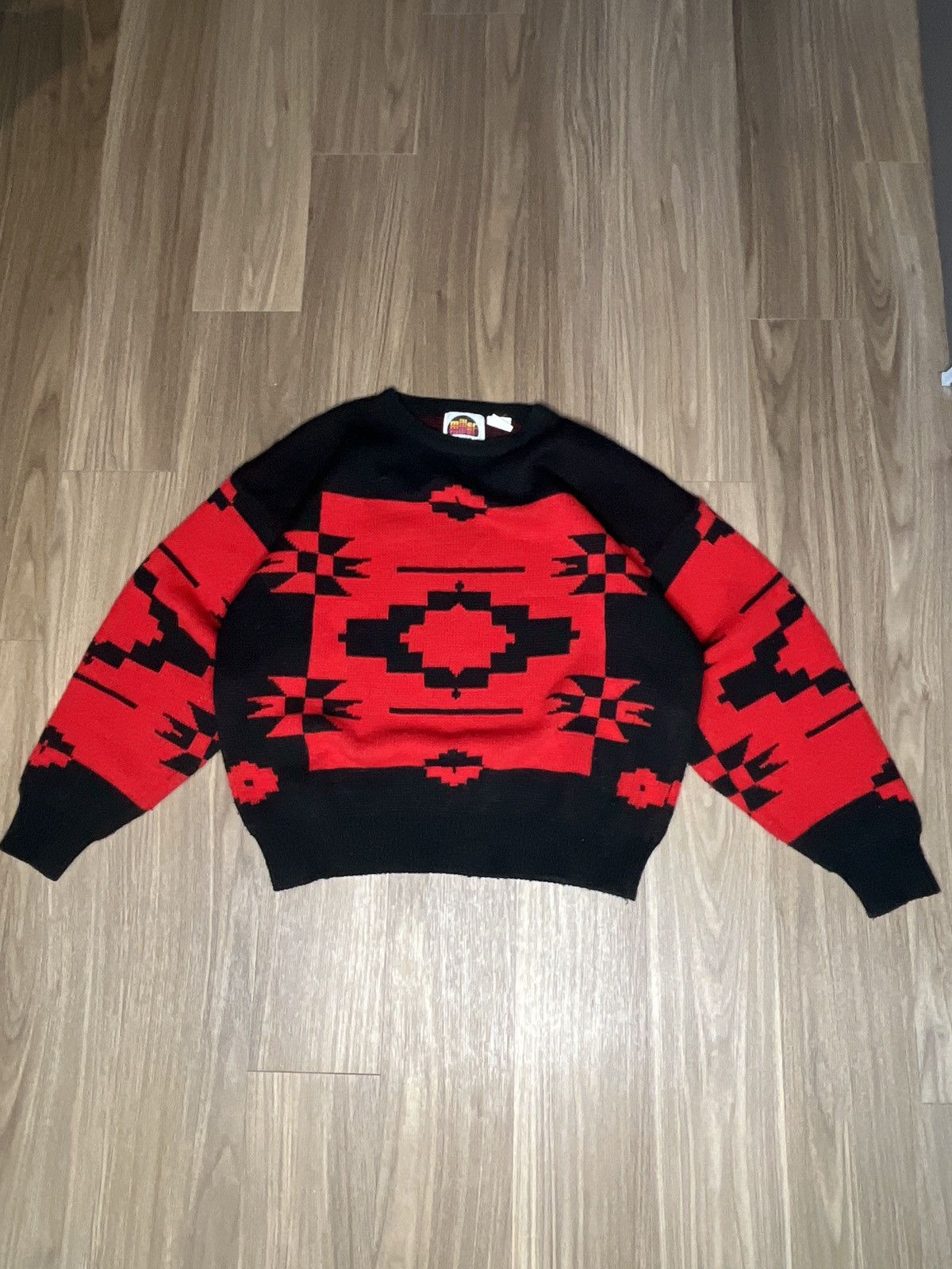 Other ntage MILLER outerwear Sweater Korean-Made 90s Acrylic Knit Size US L / EU 52-54 / 3 - 1 Thumbnail