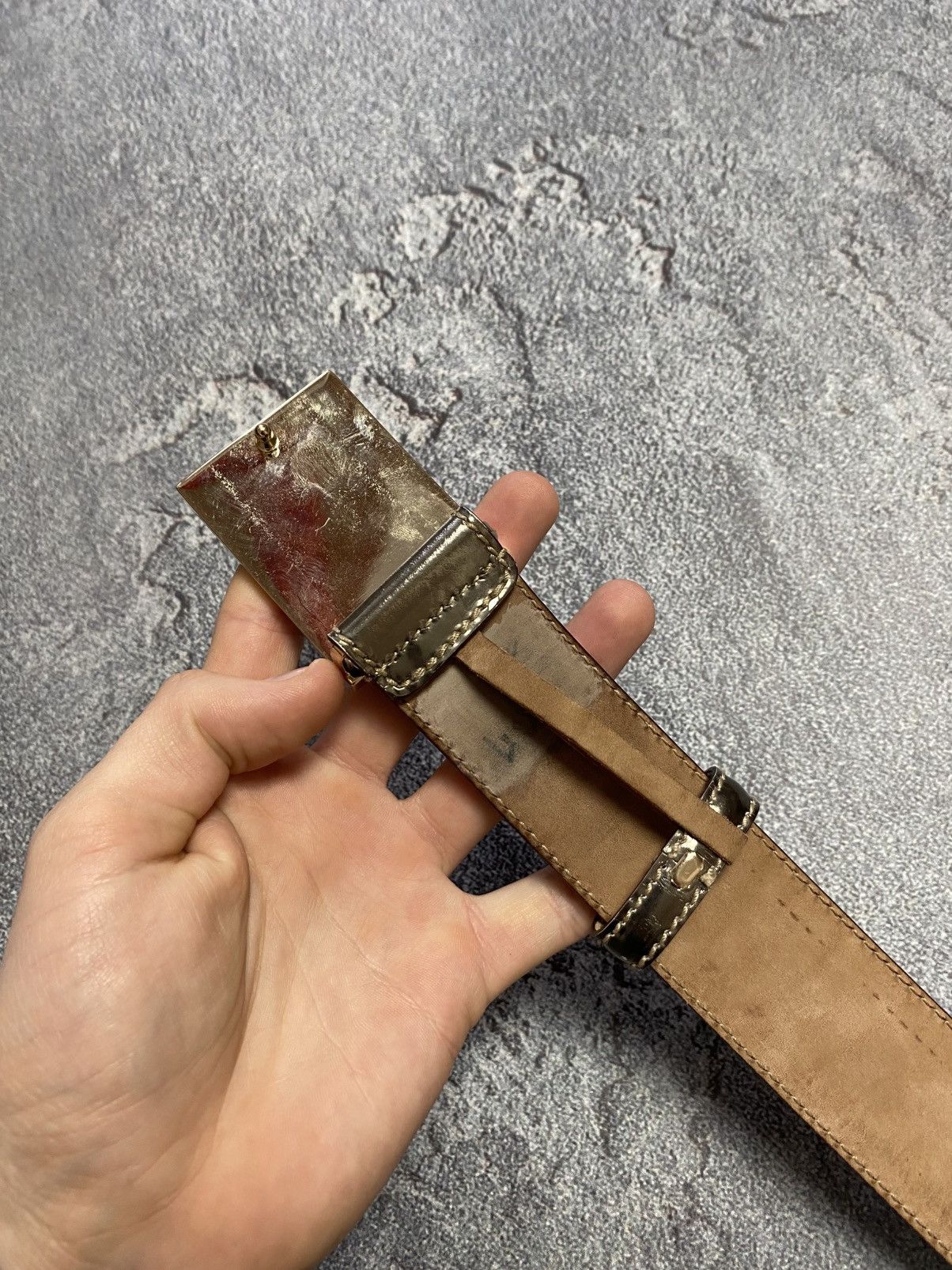 Gucci Gucci belt leather vintage 2000x Size ONE SIZE - 4 Thumbnail