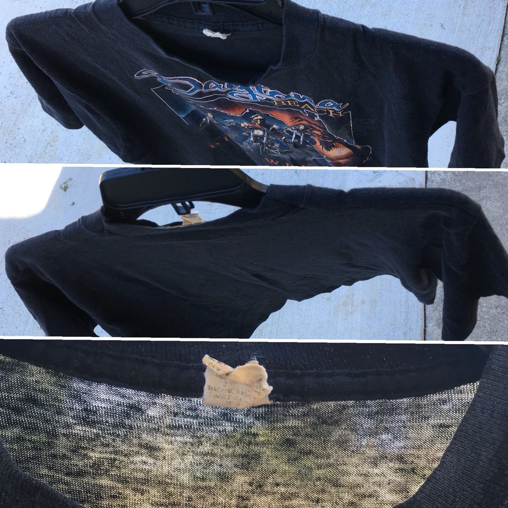 Vintage VINTAGE Daytona Beach Bike Week 84 T Shirt 3D Emblem Biker Tee XL 1980s Black Mens graphic tee Size US XL / EU 56 / 4 - 6 Thumbnail