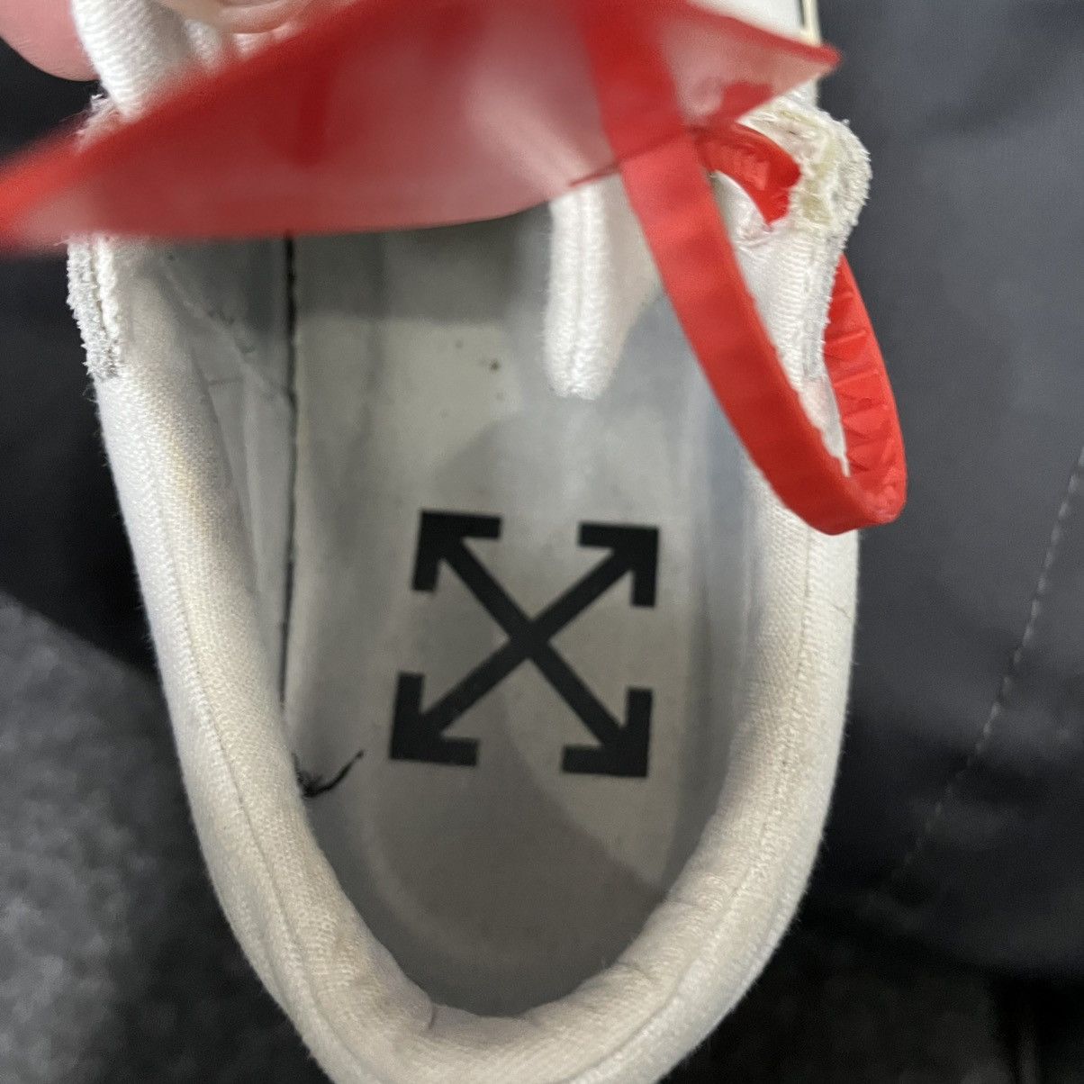 Off-White Off White Vulcanized Sneaker Size US 5.5 / EU 38 - 12 Thumbnail