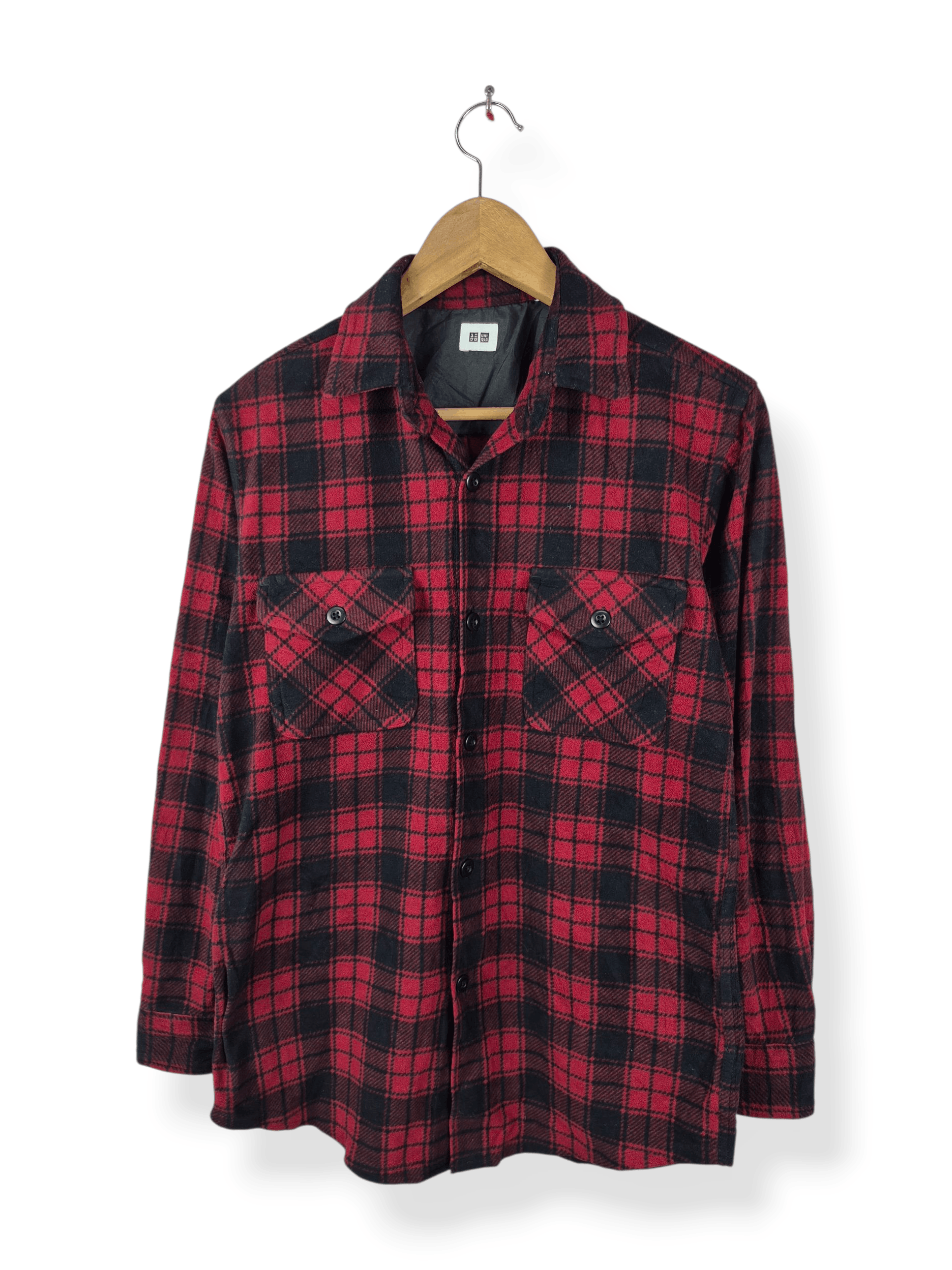 Japanese Brand 🔥 Uniqlo Double Pocket Tartan Checkered Flannel Size US M / EU 48-50 / 2 - 1 Thumbnail