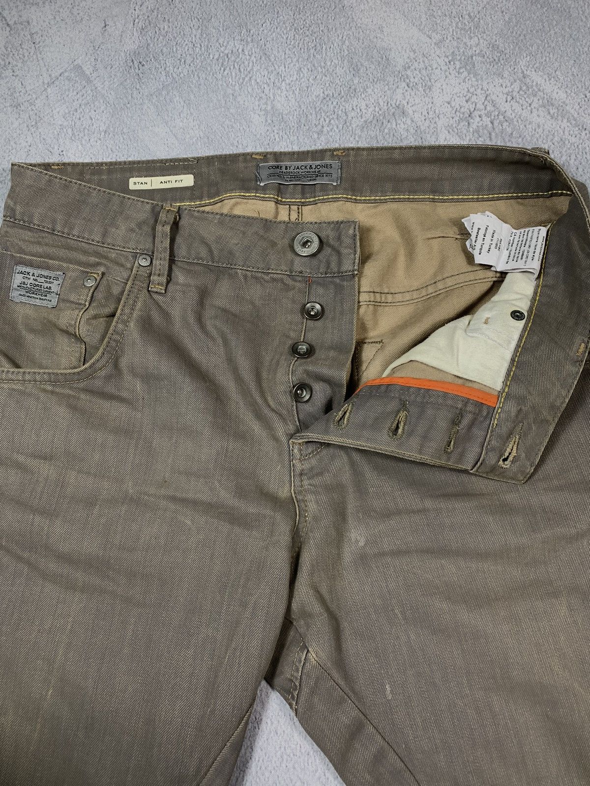 Japanese Brand × Vintage Vintage Y2K Japanese faded denim jeans waxed style size 32 Size US 32 / EU 48 - 4 Thumbnail