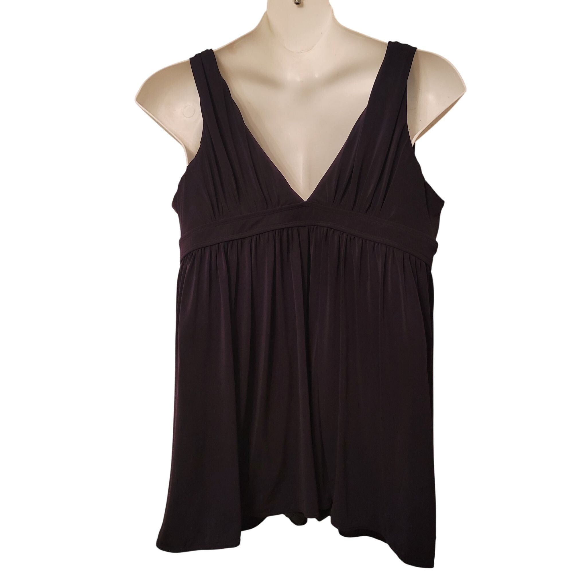 Other Sonnet Shores 24W Black Swimsuit Tankini Top Built In Briefs Size 4XL / US 24-26 - 5 Thumbnail