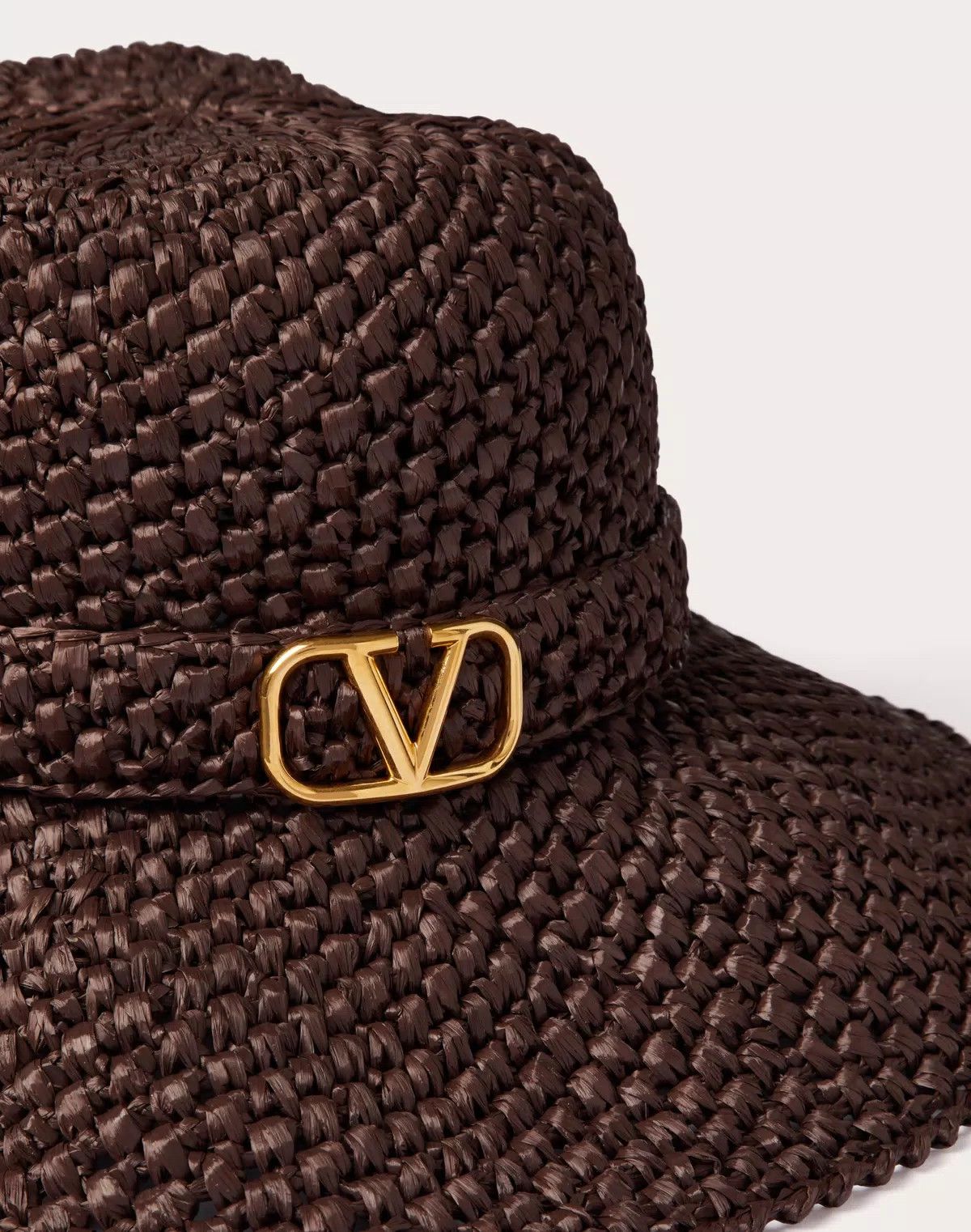 Valentino oc11z0725 Size:57/Fedora Hat In Raffia Handmade in Brown Size ONE SIZE - 2 Thumbnail