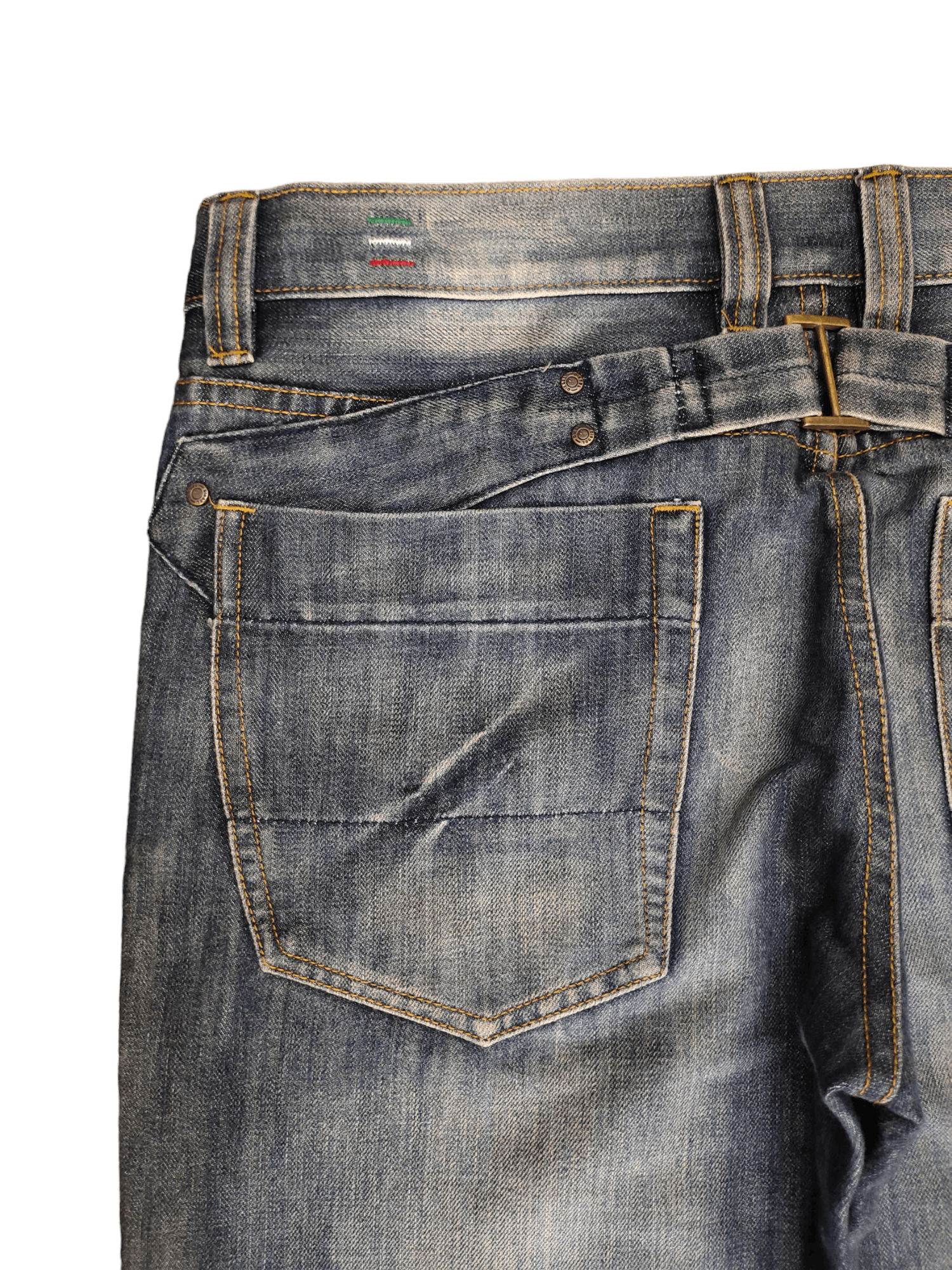 Diesel Vintage Y2k Diesel D Logo Embroidered Loose Denim Pants Size US 36 / EU 52 - 4 Thumbnail