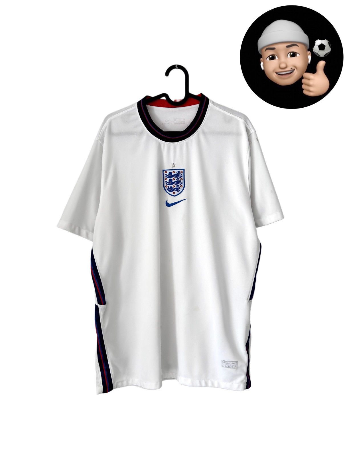Nike 2020 2022 England National Nike Euro Home Kit Soccer Jersey Size US M / EU 48-50 / 2 - 1 Thumbnail