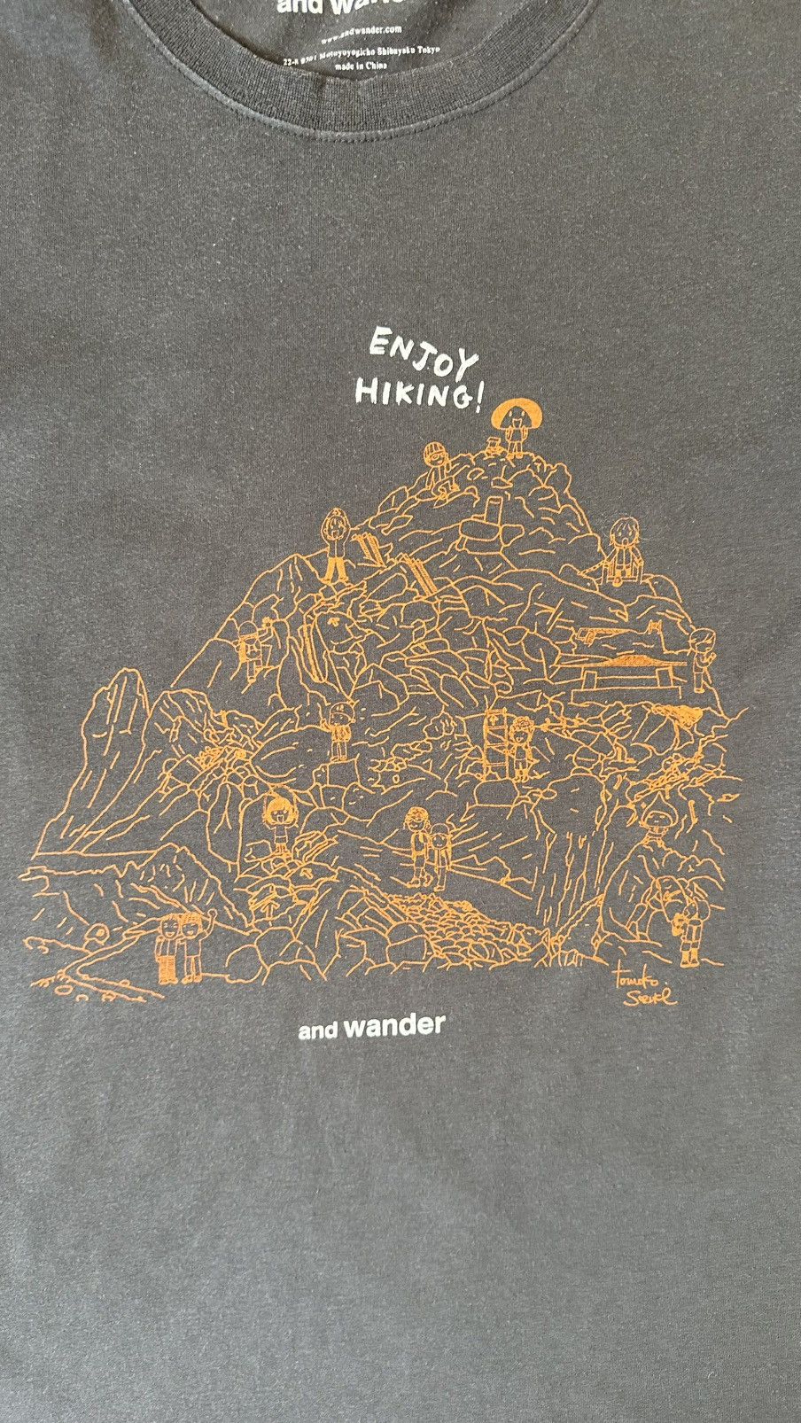 And Wander VINTAGE AND WANDER HIKING TEE Size US M / EU 48-50 / 2 - 2 Thumbnail