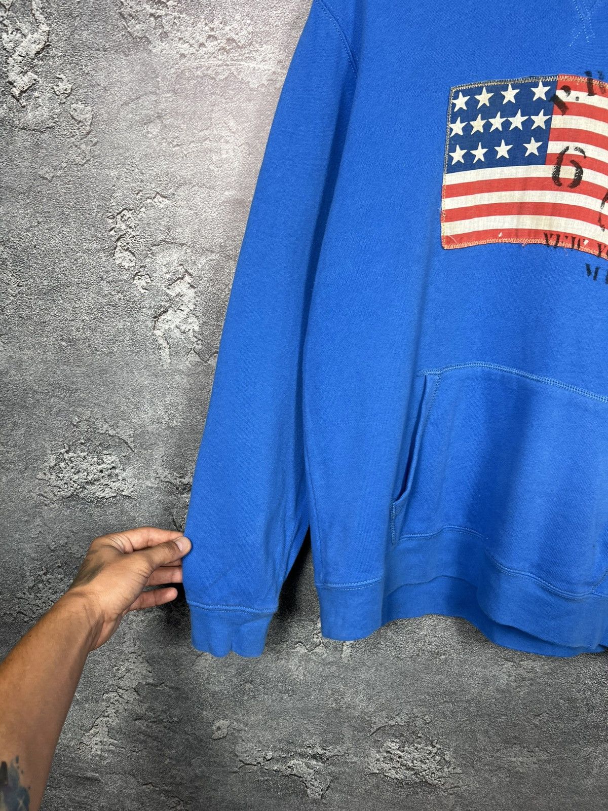 Polo Ralph Lauren Vintage Polo Ralph Lauren USA Flag New York Hoodie Size US M / EU 48-50 / 2 - 4 Thumbnail