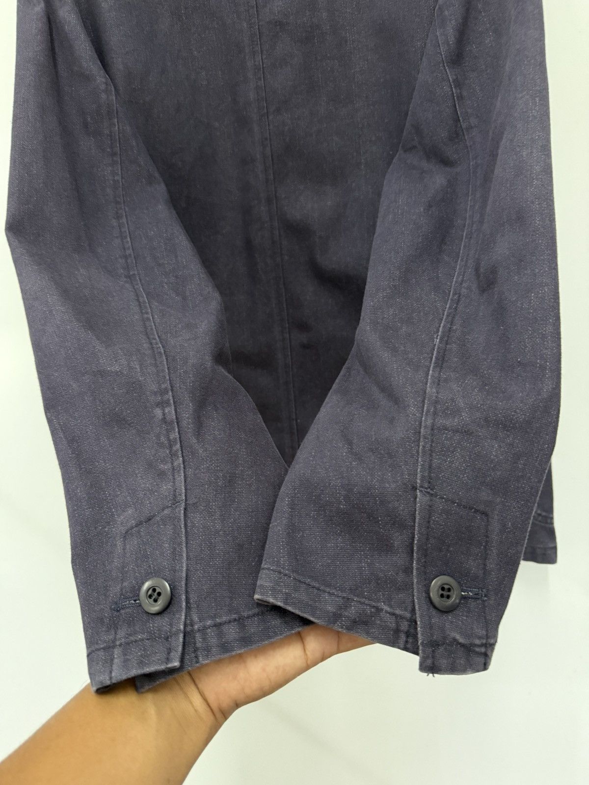 JUN MEN 🔥 JunMen French Workwear Men's Indigo Chore Jacket - M Size US S / EU 44-46 / 1 - 10 Thumbnail