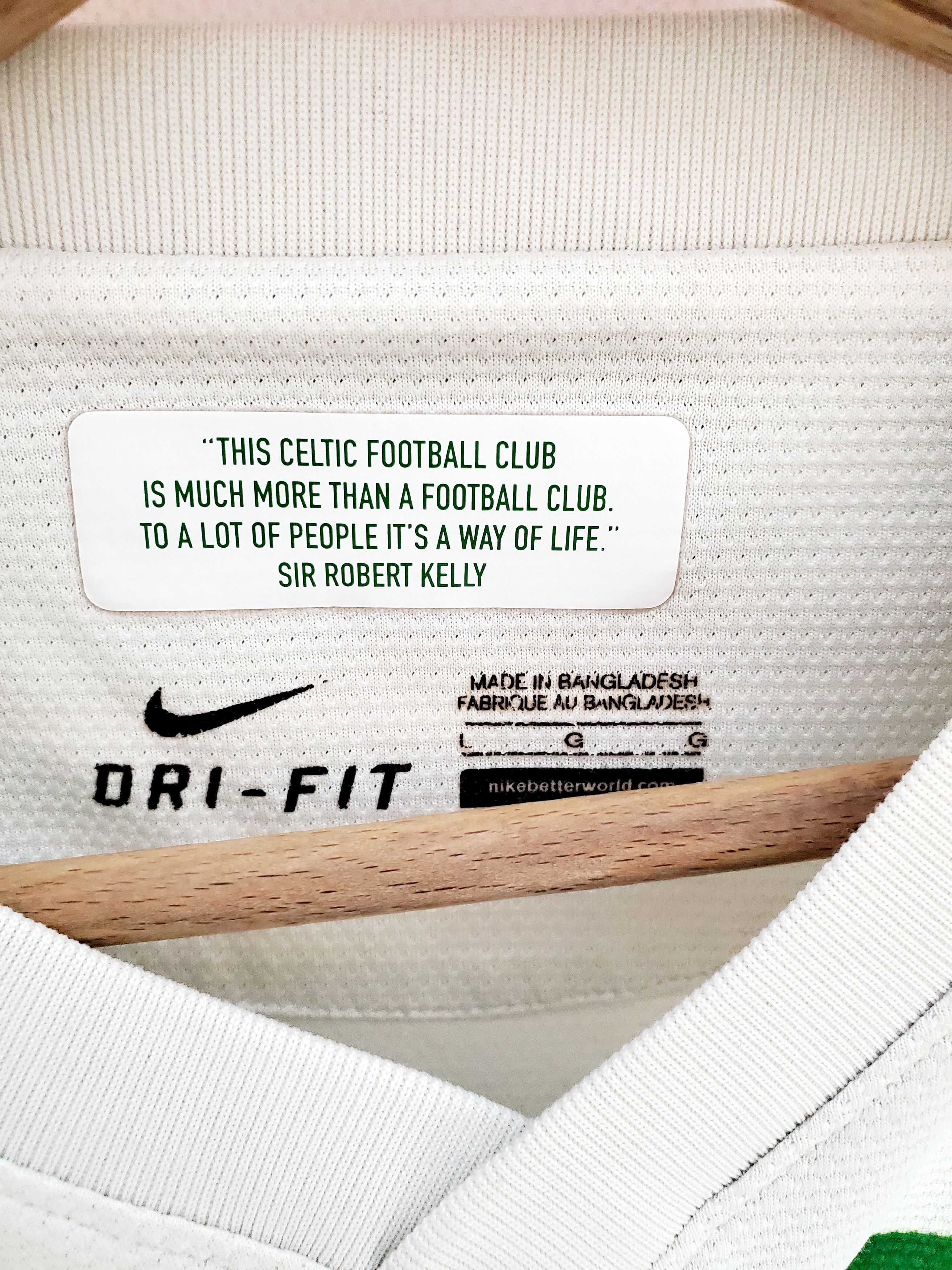 Nike CELTIC 2013 2015 HOME SHIRT FOOTBALL SOCCER JERSEY NIKE L Size US L / EU 52-54 / 3 - 3 Thumbnail