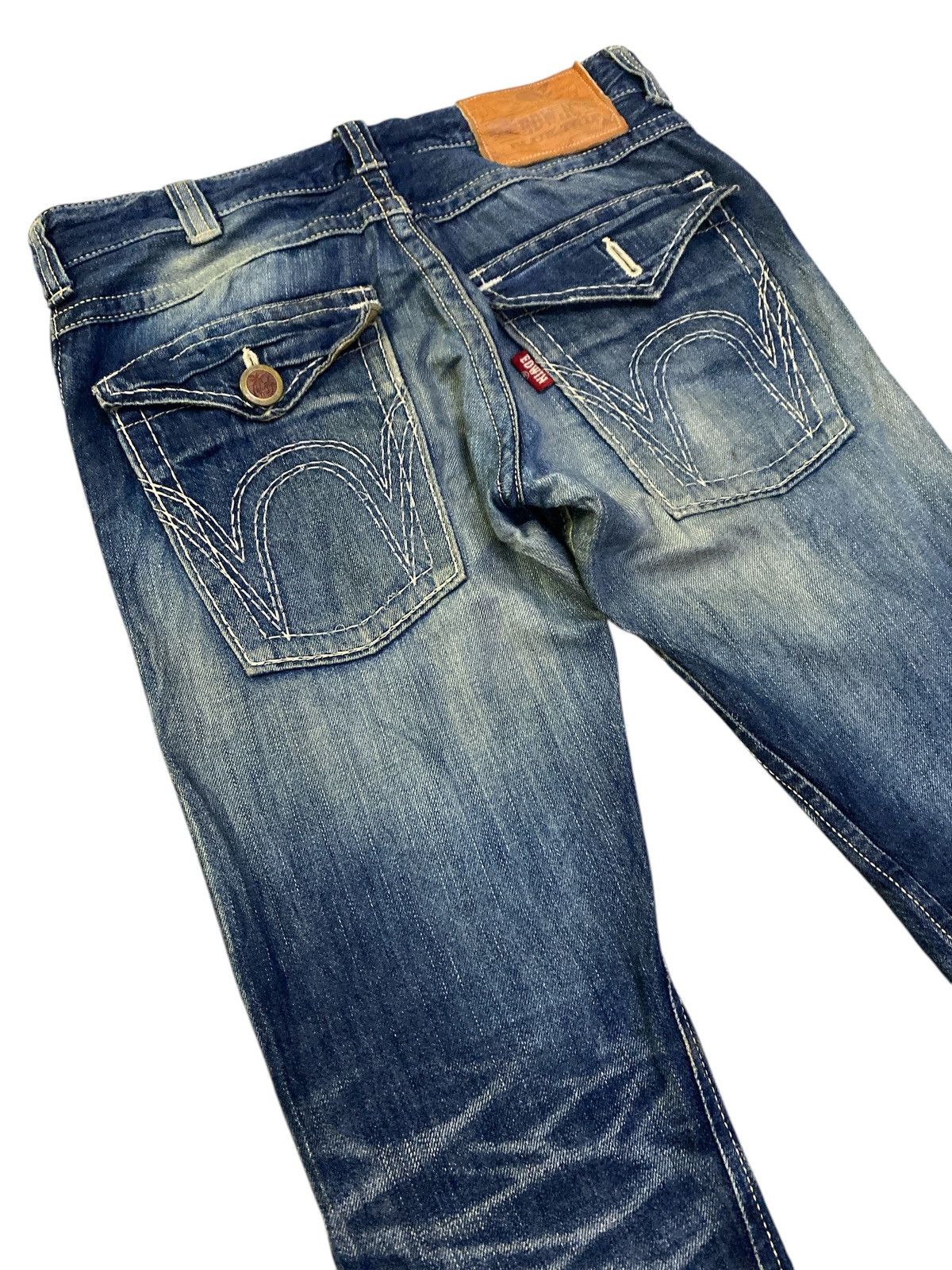 Edwin × If Six Was Nine Vintage Edwin Blue Trip Flared Denim Size US 33 - 8 Thumbnail