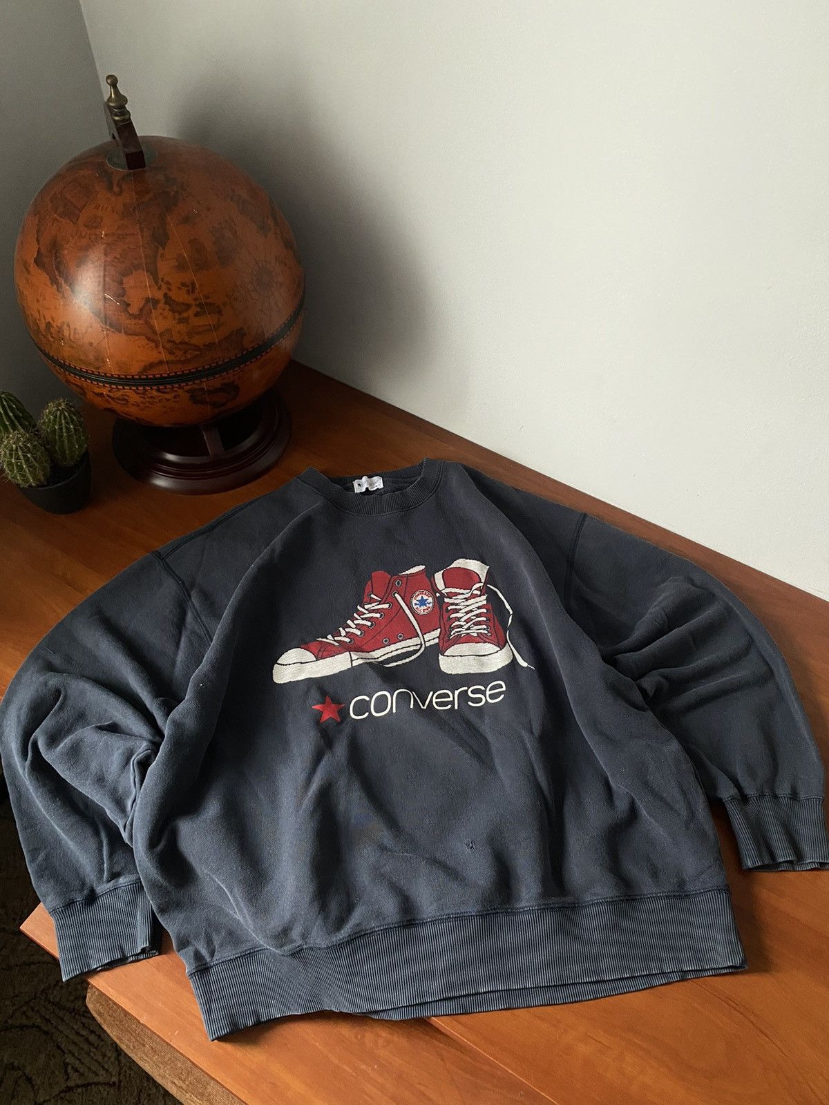 Converse 🚨vintage CONVERSE sweatshirt made in usa big logo all star Size US L / EU 52-54 / 3 - 1 Thumbnail