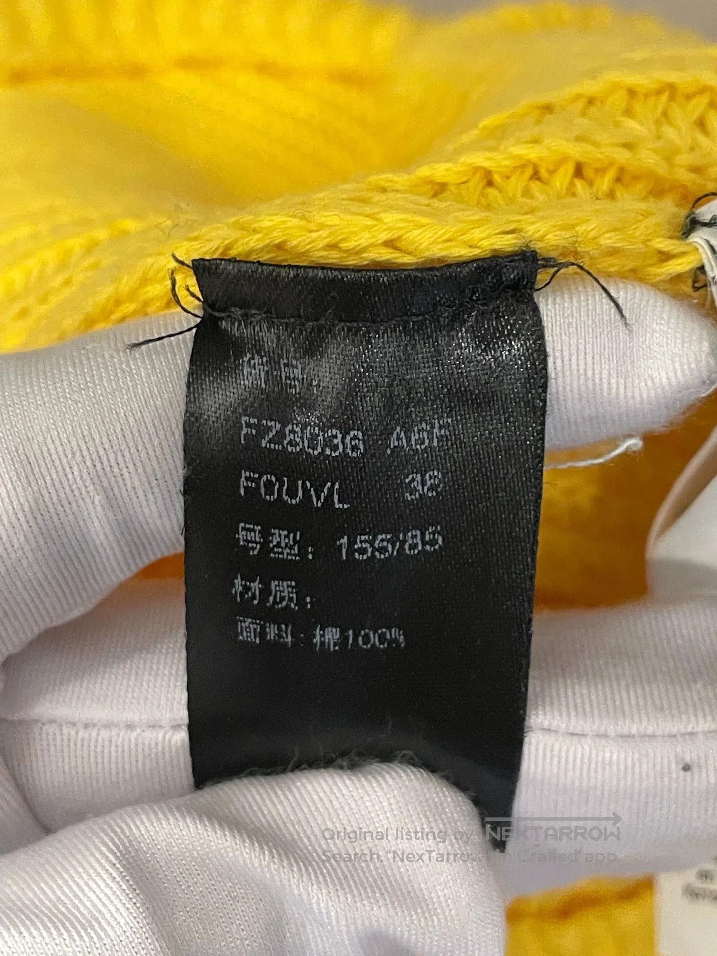 Fendi fendi yellow cotton t-shirt size 38B. Size US S / EU 44-46 / 1 - 6 Thumbnail
