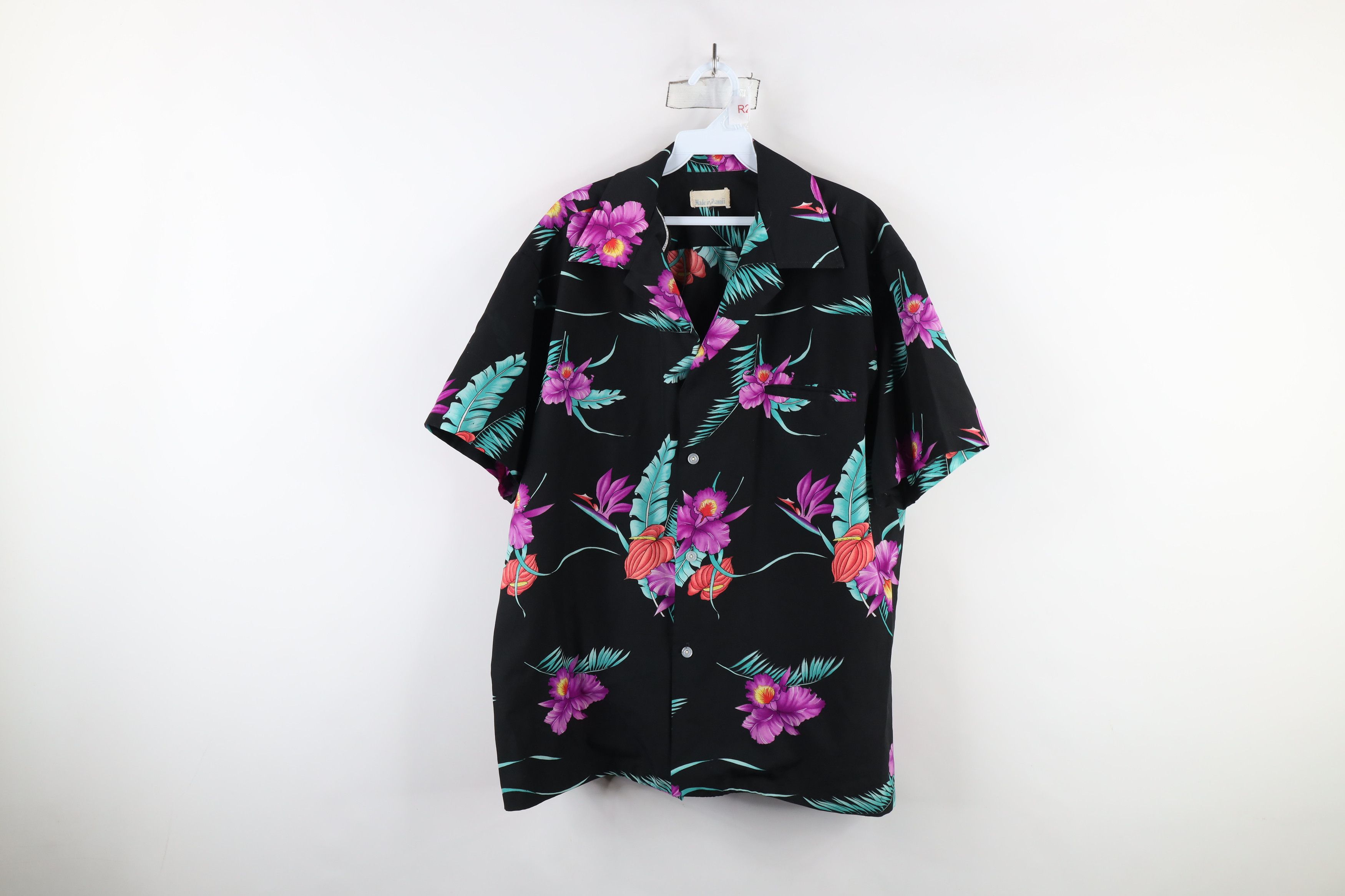 Vintage Vintage 60s 70s Rockabilly Camp Collar Button Shirt USA Size US XXL / EU 58 / 5 - 1 Thumbnail