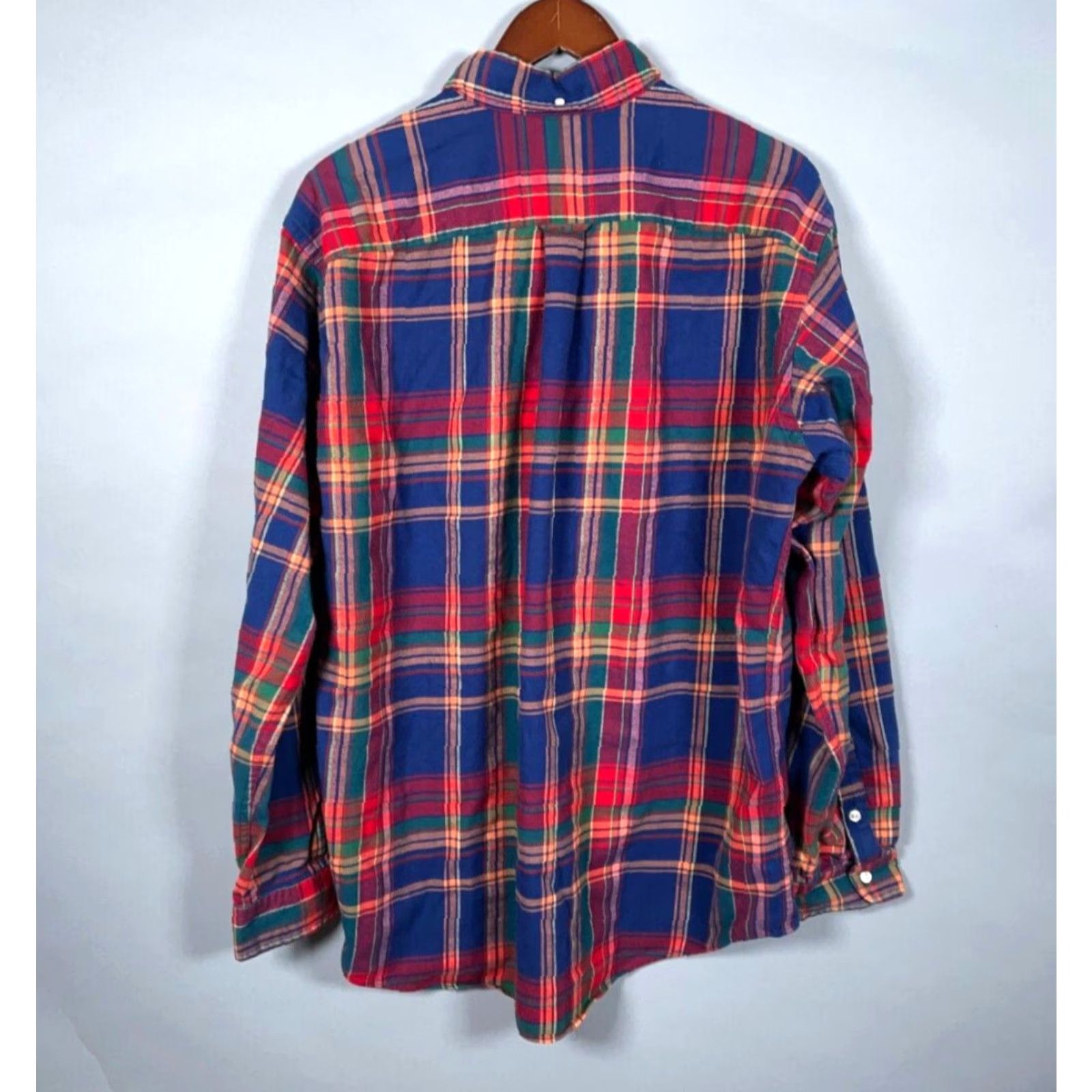 Ralph Lauren Ralph Lauren Flannel Work Shirt Men's XL Red Blue Plaid Workwear Polo Workshirt 90s Mens Size US XL / EU 56 / 4 - 2 Thumbnail