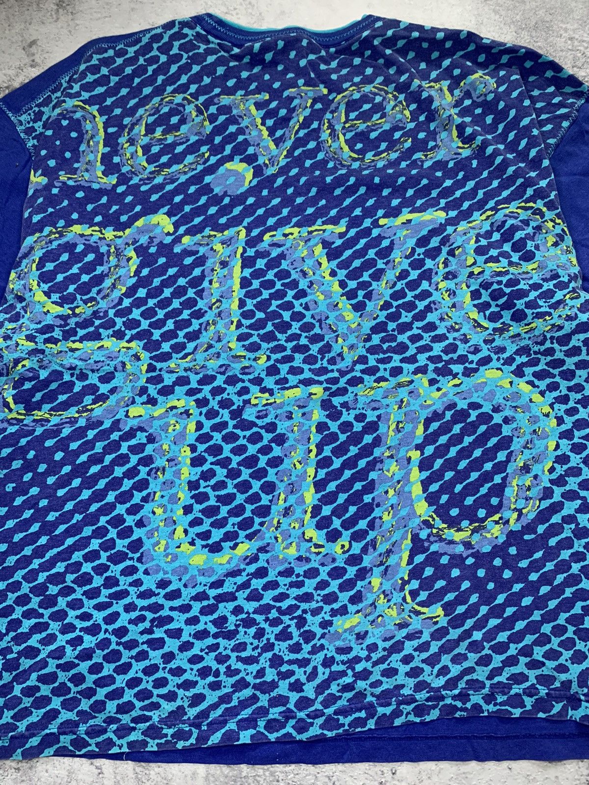 Nike × Vintage Vintage Nike Just Do It AOP Never Give Up T Shirt Size US L / EU 52-54 / 3 - 7 Thumbnail