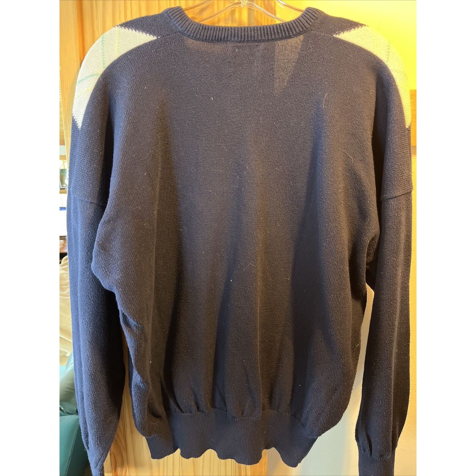 Brooks Brothers Brooks Brothers Vintage 44 Navy Blue Argyle Cotton Sweater Size US L / EU 52-54 / 3 - 7 Thumbnail