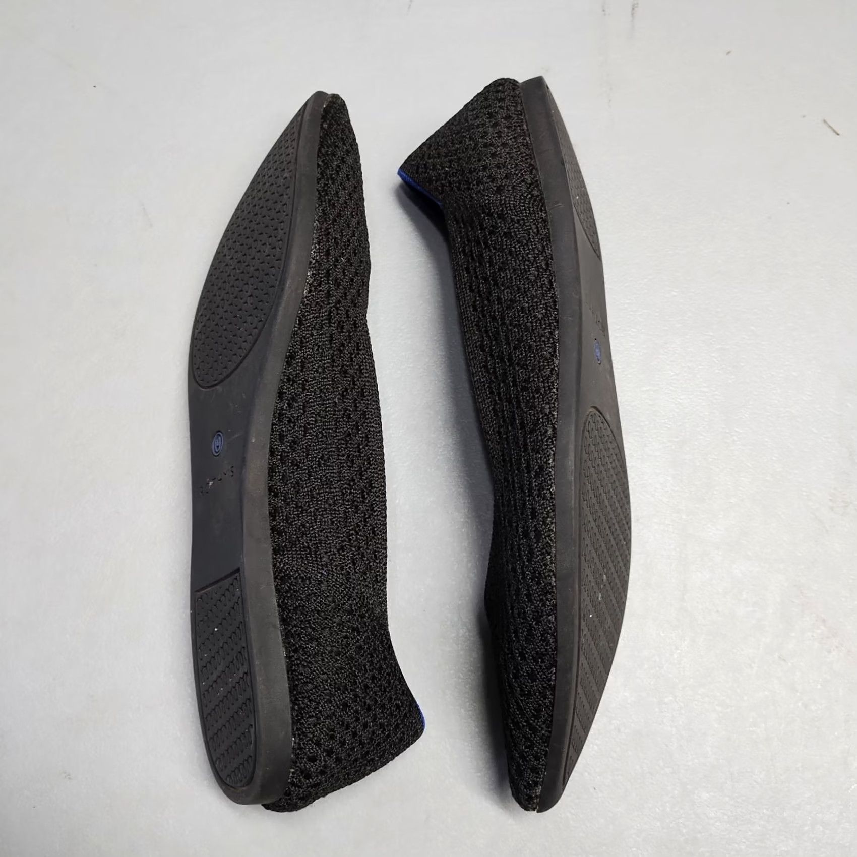 Rothy's Rothy's The Point Ballet Flats Womens Size 9 Black Honeycomb Knit Pointed Toe - Womens Size 9 Black Ballet Flat Size US 9 / IT 39 - 3 Thumbnail