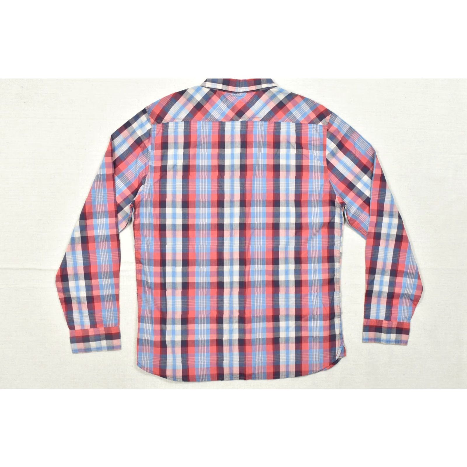 Levi's Levi's Mens XL Button Up Shirt Plaid Long Sleeve Cotton Blue Red Standard Fit Casual Size US XL / EU 56 / 4 - 2 Thumbnail