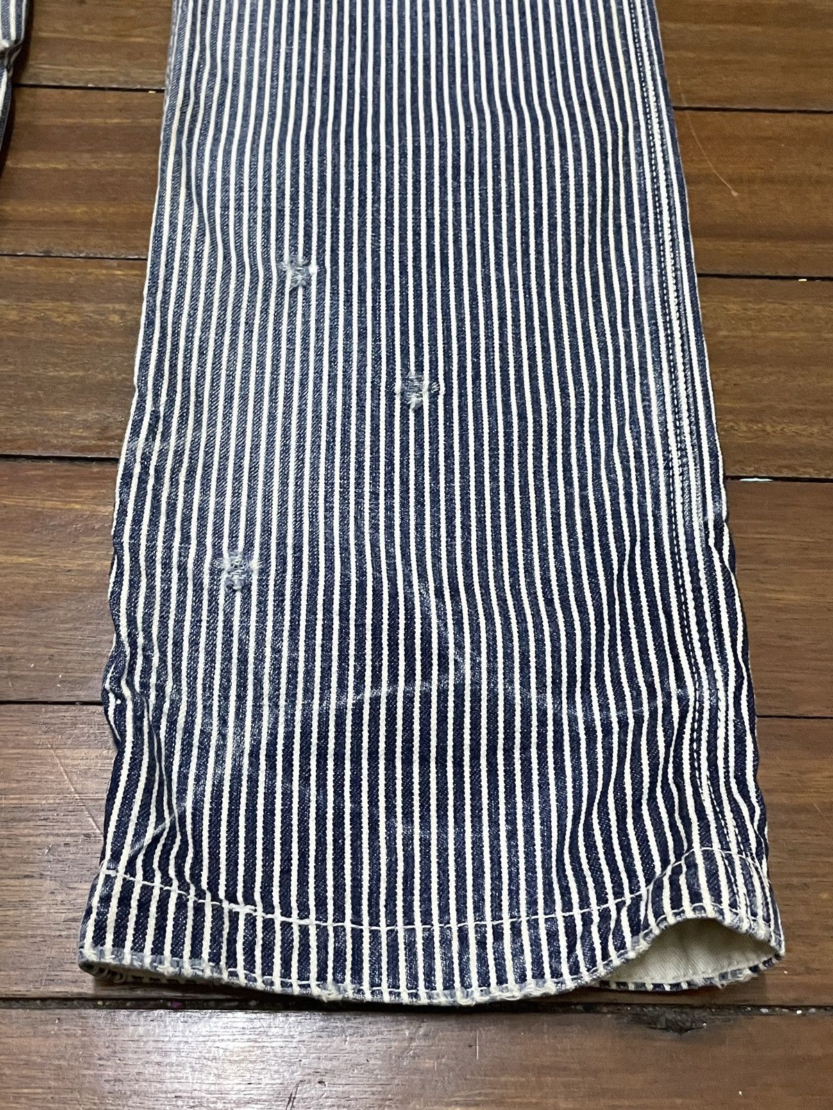 Japanese Brand × Vintage Rare Design Vintage Brand Francist Morks Hickory Pants 1990s Size US 30 / EU 46 - 6 Thumbnail