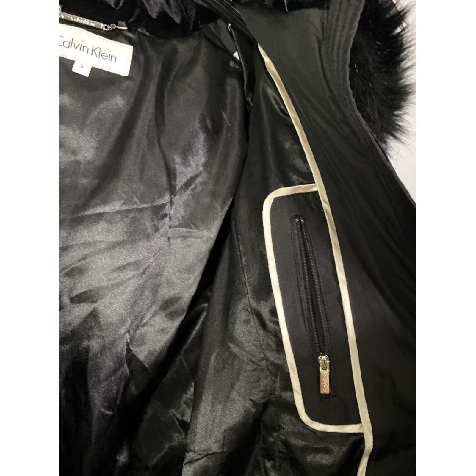 Calvin Klein Calvin Klein Womens Goose Duck Down Snow Jacket Puffer Faux Fur Hooded 20x31 S Size S / US 4 / IT 40 - 7 Thumbnail