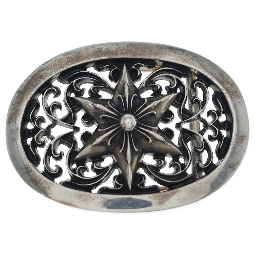 Chrome Hearts Chrome Hearts Oval Star Buckle Leather Belt Size ONE SIZE - 1 Thumbnail