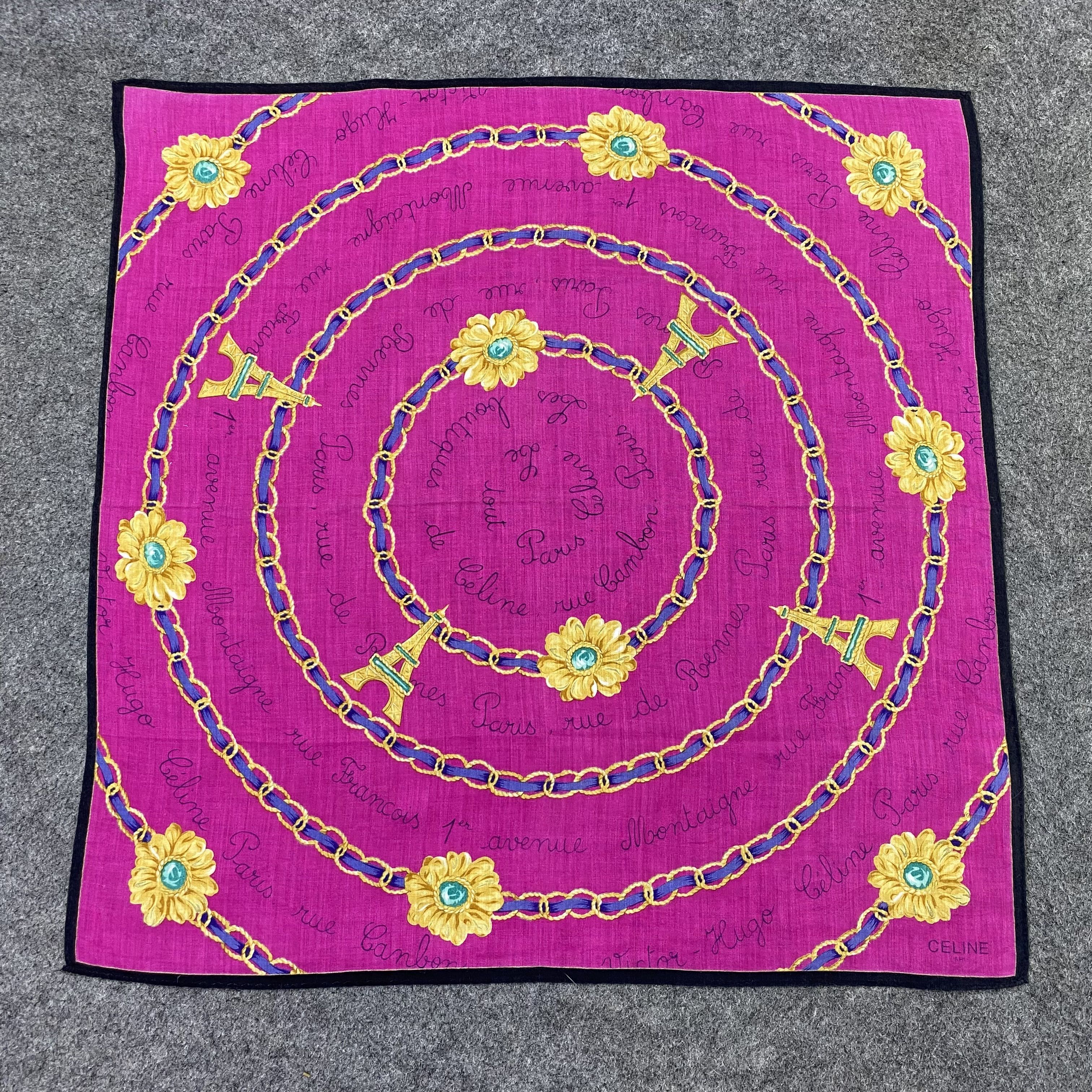 Celine Celine Handkerchief / Bandana / Neckerchief-B2287 Size ONE SIZE - 3 Thumbnail