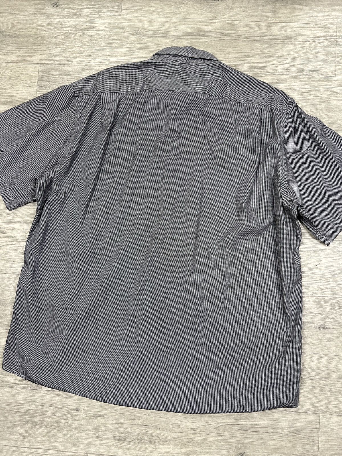 Lacoste Lacoste Short Sleeve Striped Button Down Shirt Grey Size 43 Size US XL / EU 56 / 4 - 5 Thumbnail