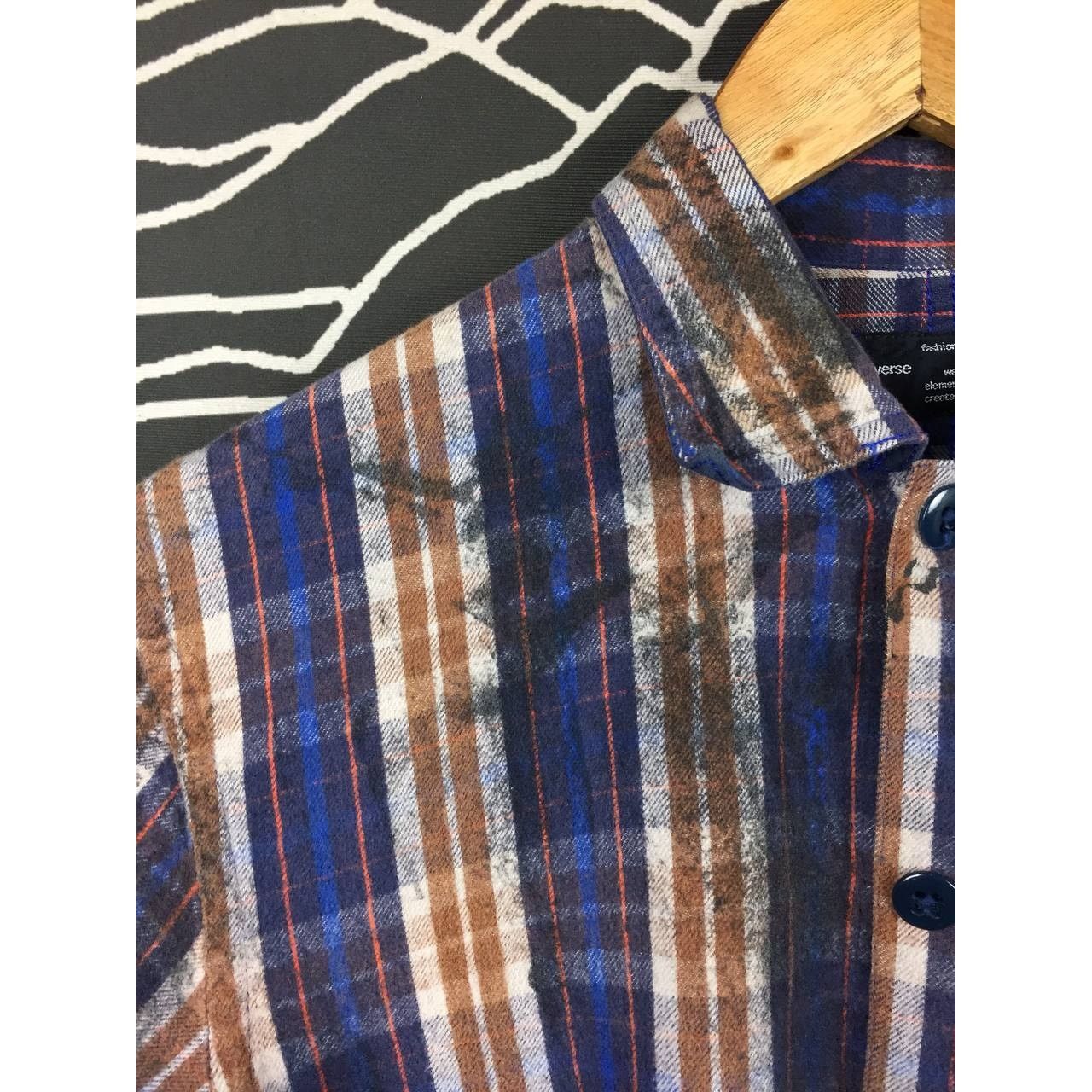 Flannel × Japanese Brand × NANO universe Nano Universe Grunge Aesthetic Plaid Flannel Shirt Size US M / EU 48-50 / 2 - 4 Thumbnail