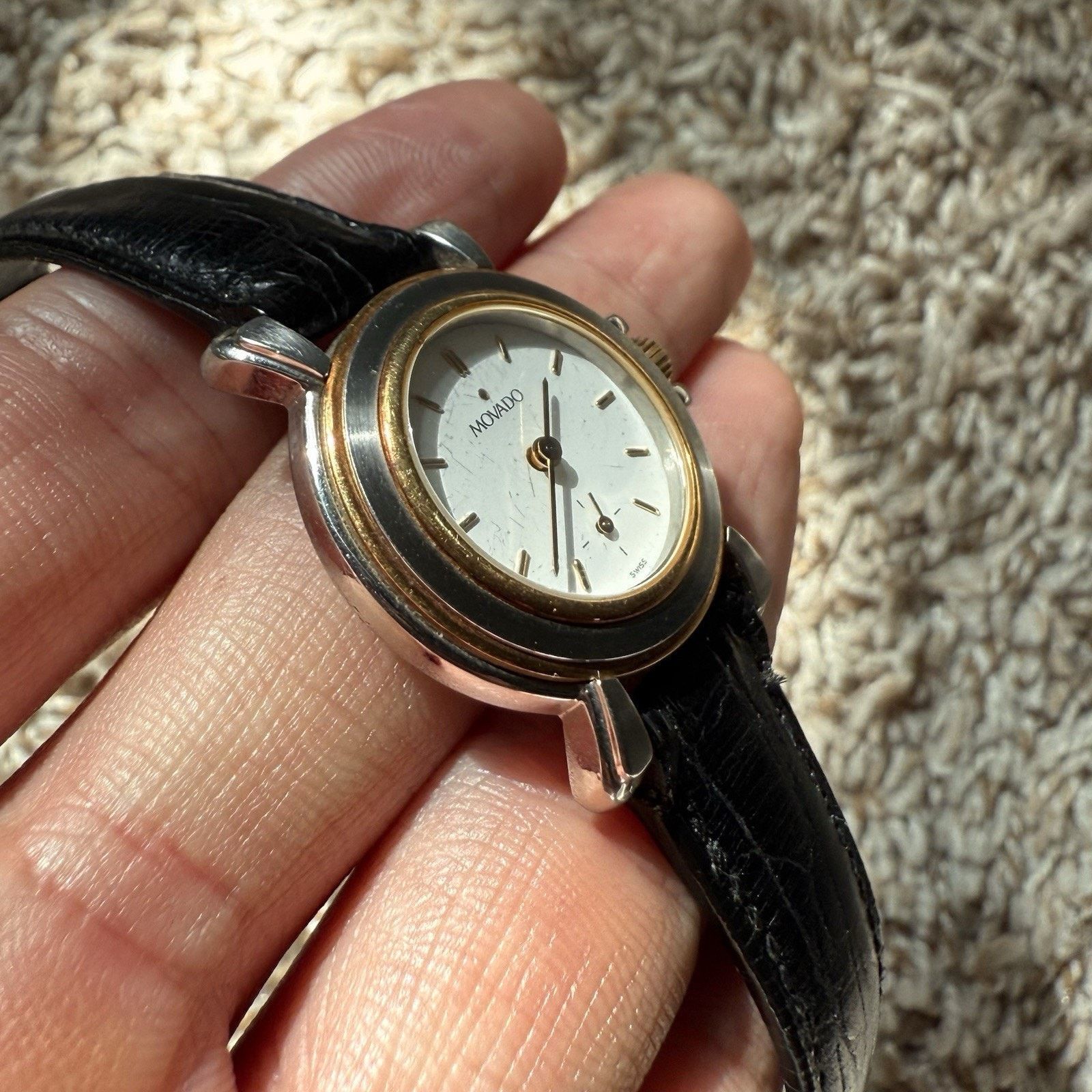 Movado Vintage Movado Folio Manual Watch Two Tone 18k Gold 26mm Size ONE SIZE - 2 Thumbnail