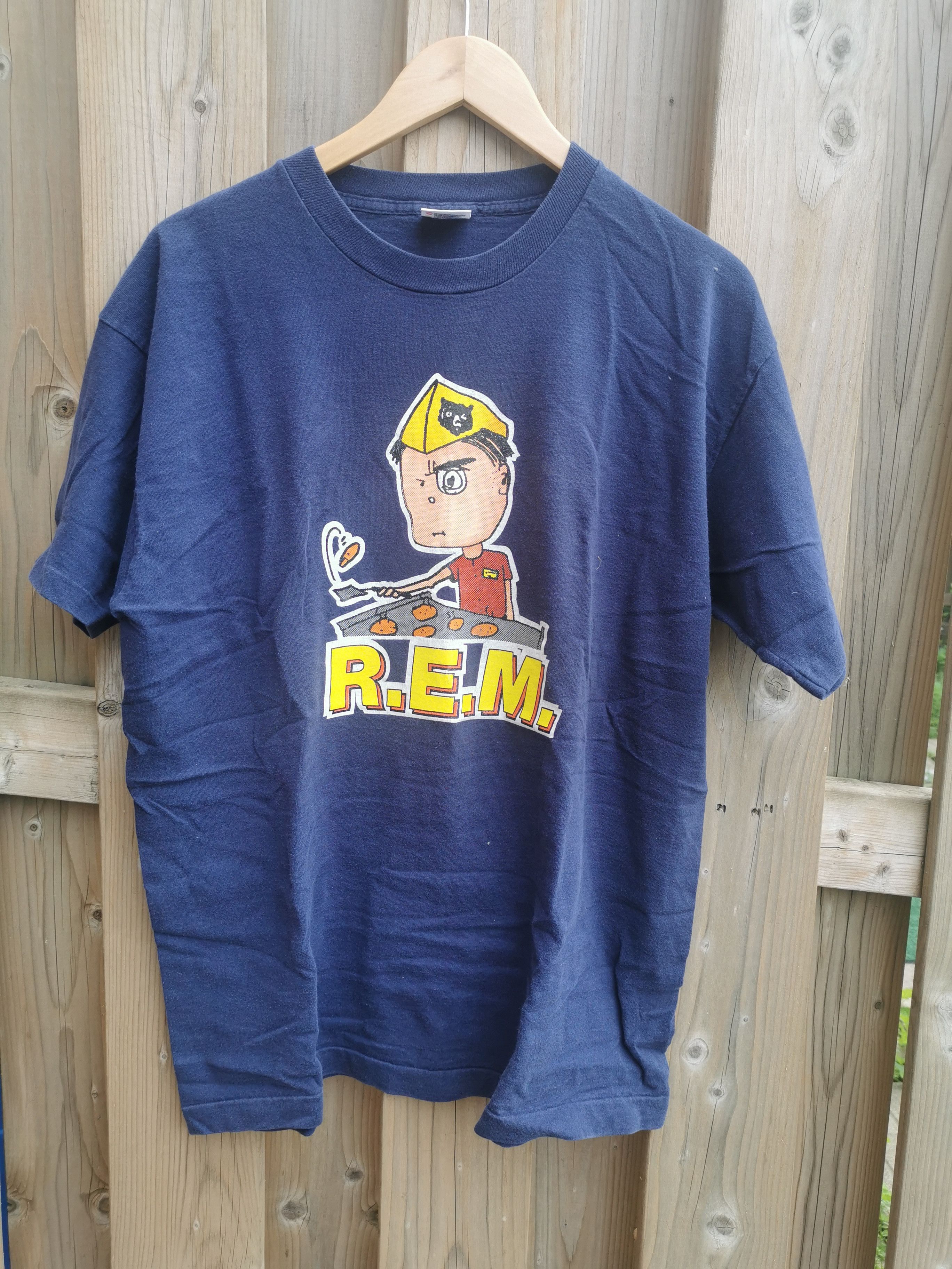 Vintage single stitch 1994 R.E.M. BBQ/cooking shirt/t shirt