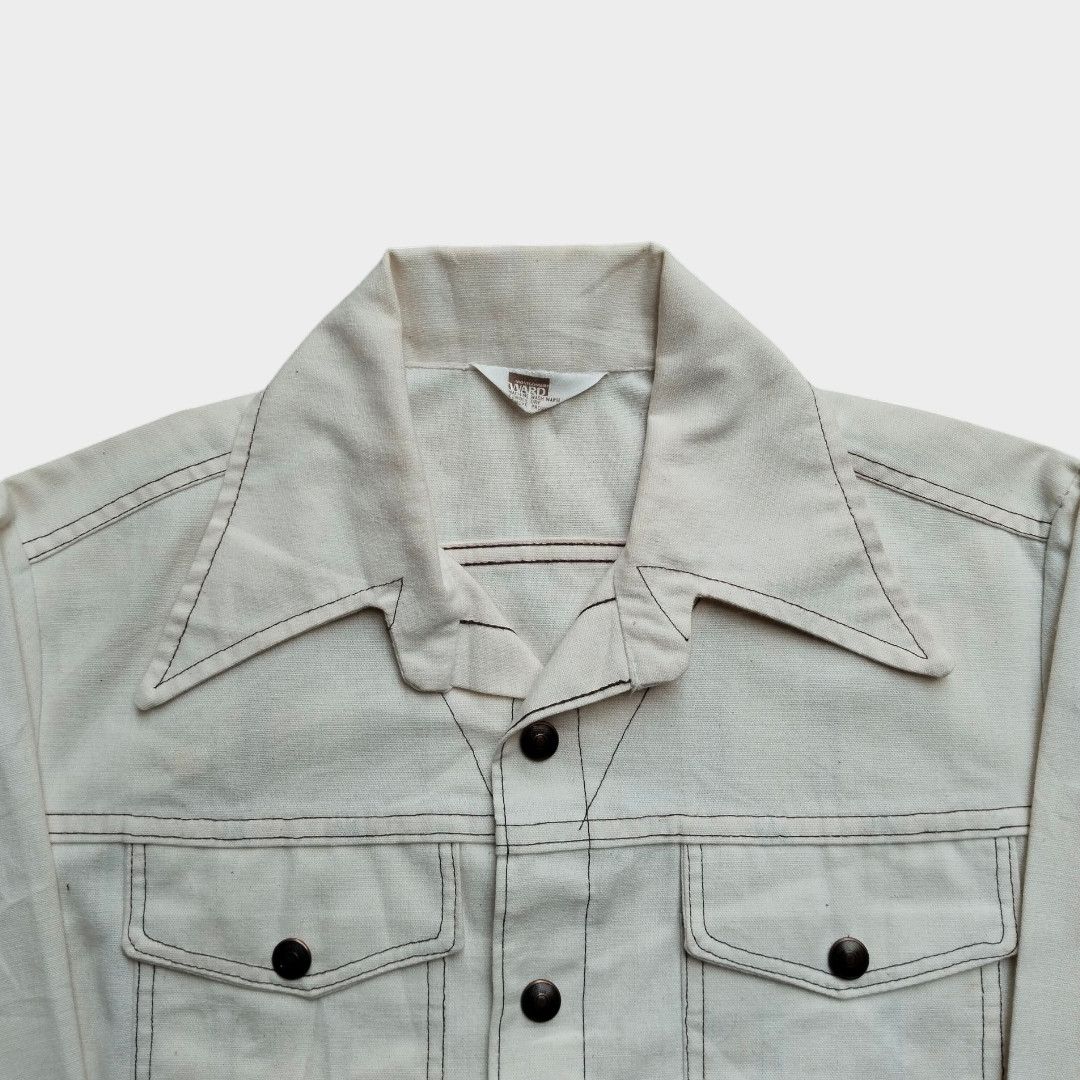 Original Montgomery 1970's Montgomery ward button down collared shirt Size US M / EU 48-50 / 2 - 3 Thumbnail