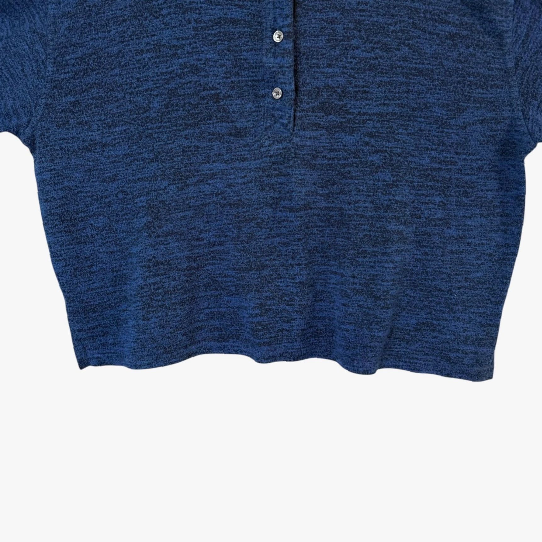 Abercrombie & Fitch Abercrombie & Fitch Henley Shirt Blue Women's M Textured Knit Long-Sleeve Size M / US 6-8 / IT 42-44 - 6 Thumbnail