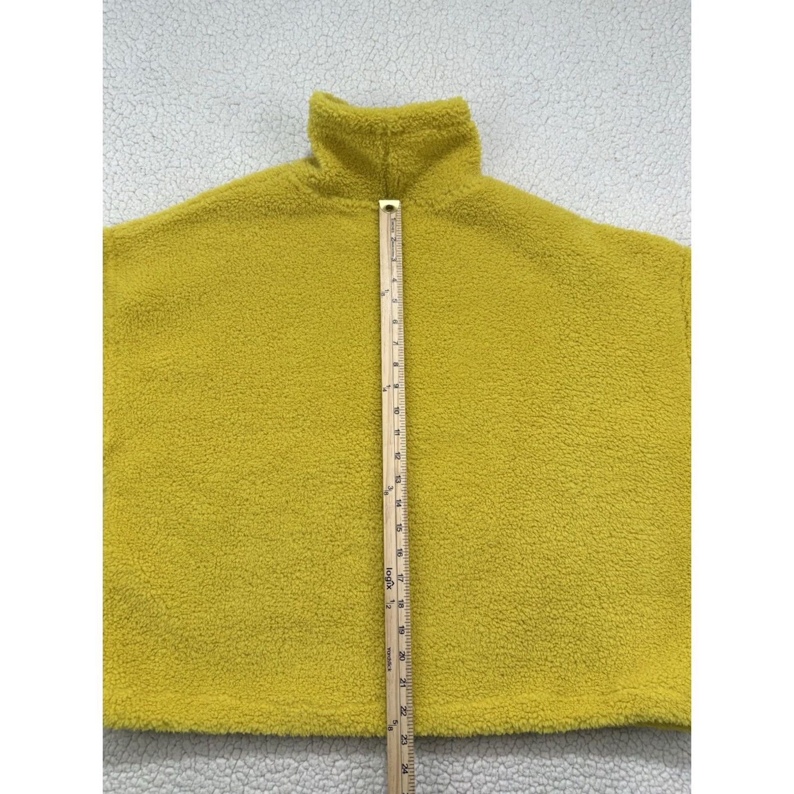 Levi's Levi's Sweatshirt Pullover Womens XL Yellow Fleece Turtleneck Logo Size XL / US 12-14 / IT 48-50 - 7 Thumbnail