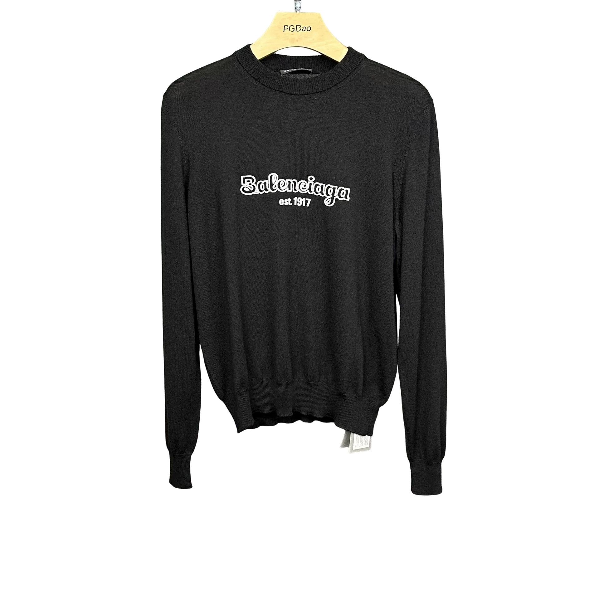 Balenciaga Balenciaga Logo Embroidered Wool Sweater XS Size US XS / EU 42 / 0 - 1 Thumbnail