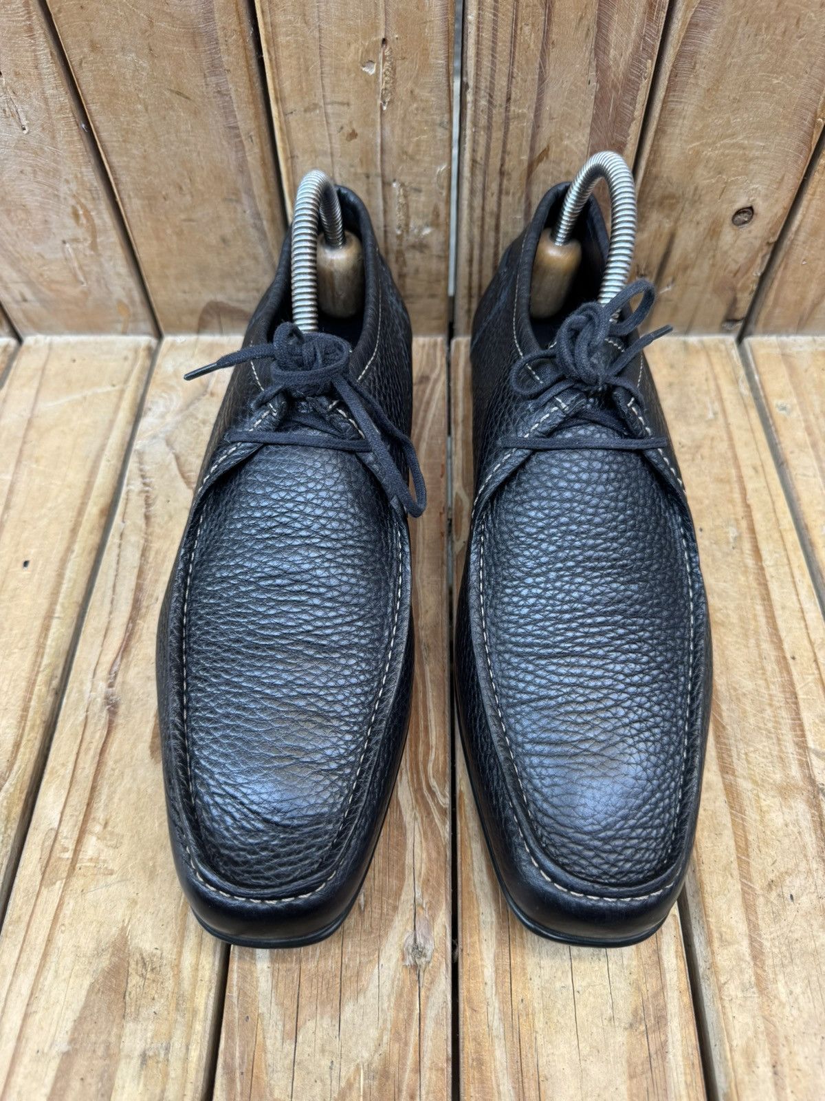 J.M. Weston J.M Weston Men’s black dress leather shoes sz UK 7.5 D Size US 8.5 / EU 41-42 - 2 Thumbnail