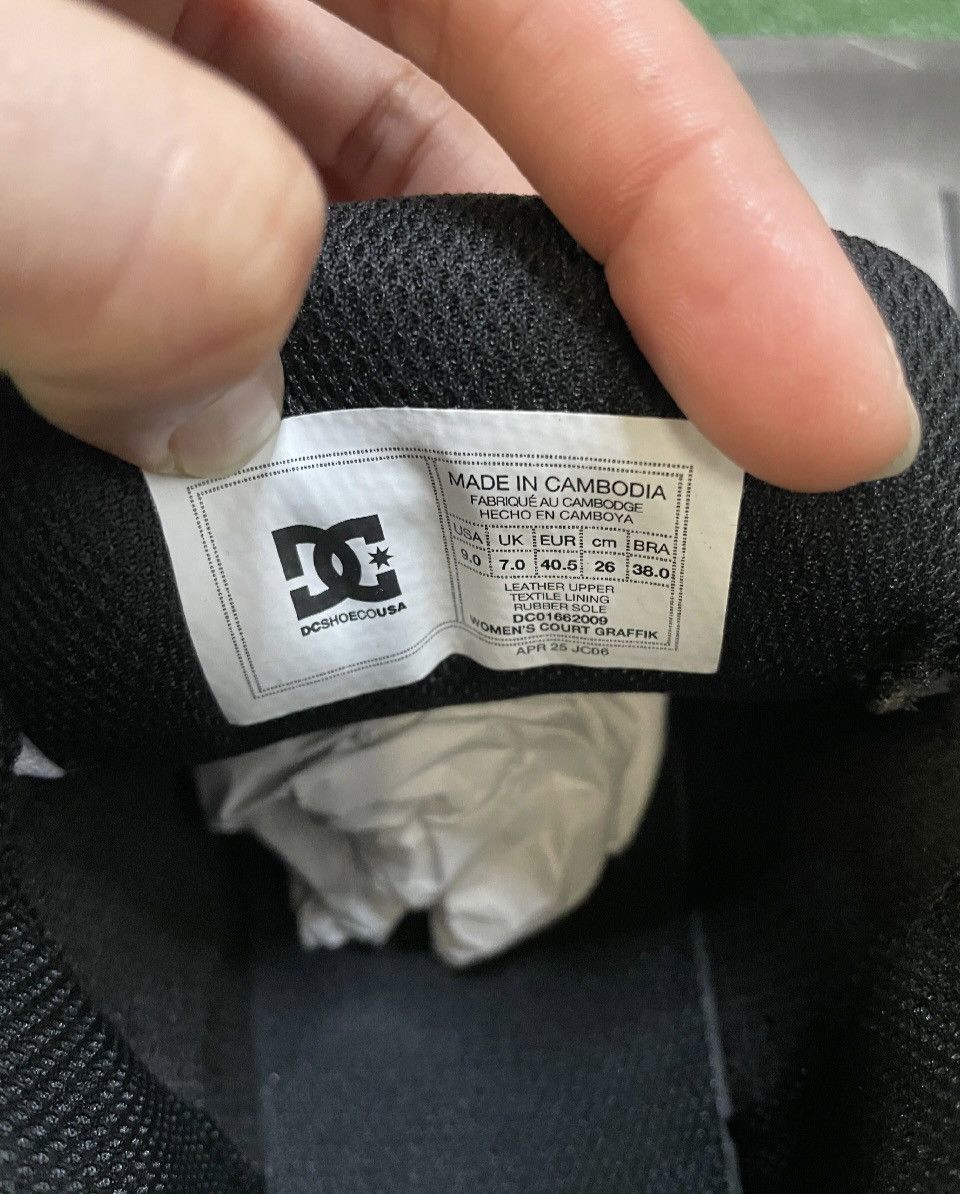 DC DC Court Graffik 3D Skate Shoe Black / White / Grey Size US 7.5 / EU 40-41 - 6 Thumbnail