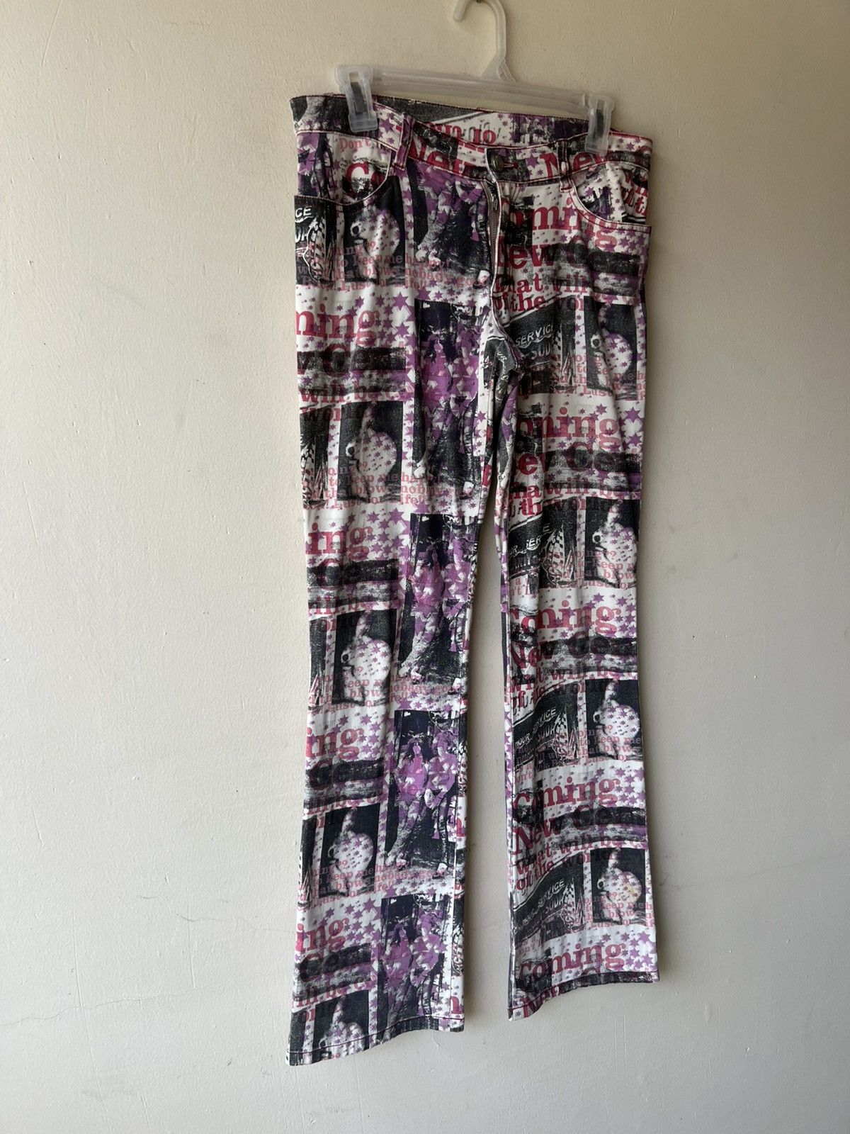 semanticdesign Vintage Algonquins Japan All Print Stretch Bootcut Pant Size US 29 - 17 Thumbnail