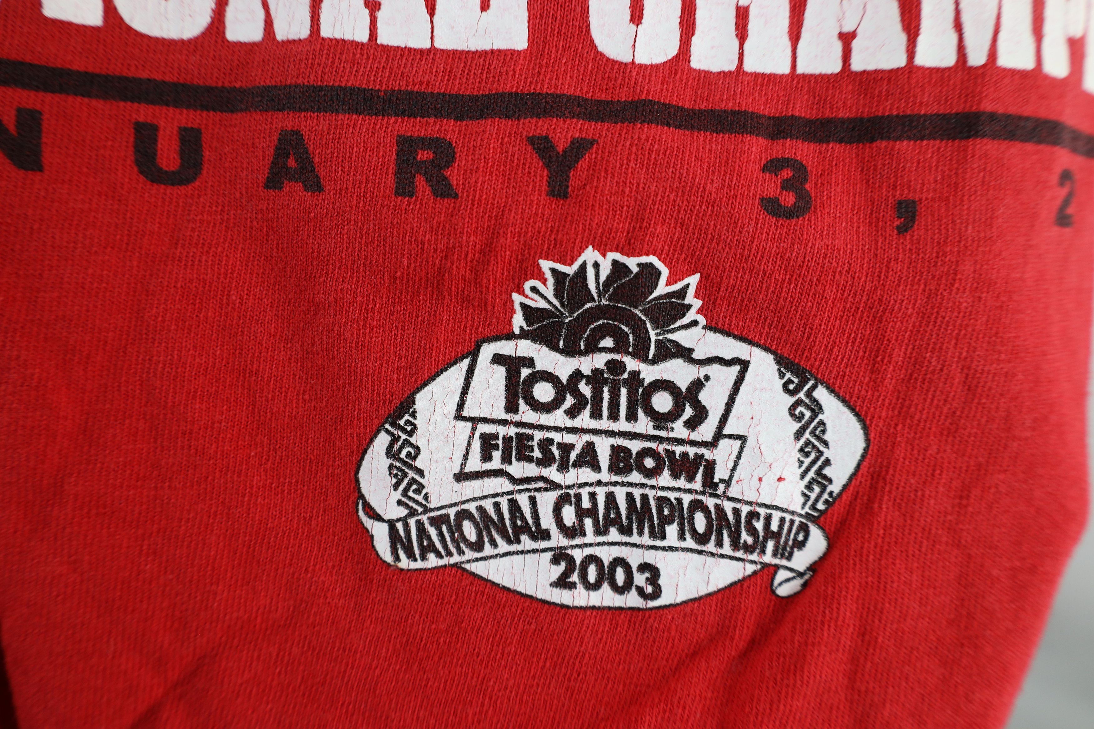 Vintage Vintage Y2K National Champs Ohio State University T-Shirt Size US XXL / EU 58 / 5 - 6 Thumbnail