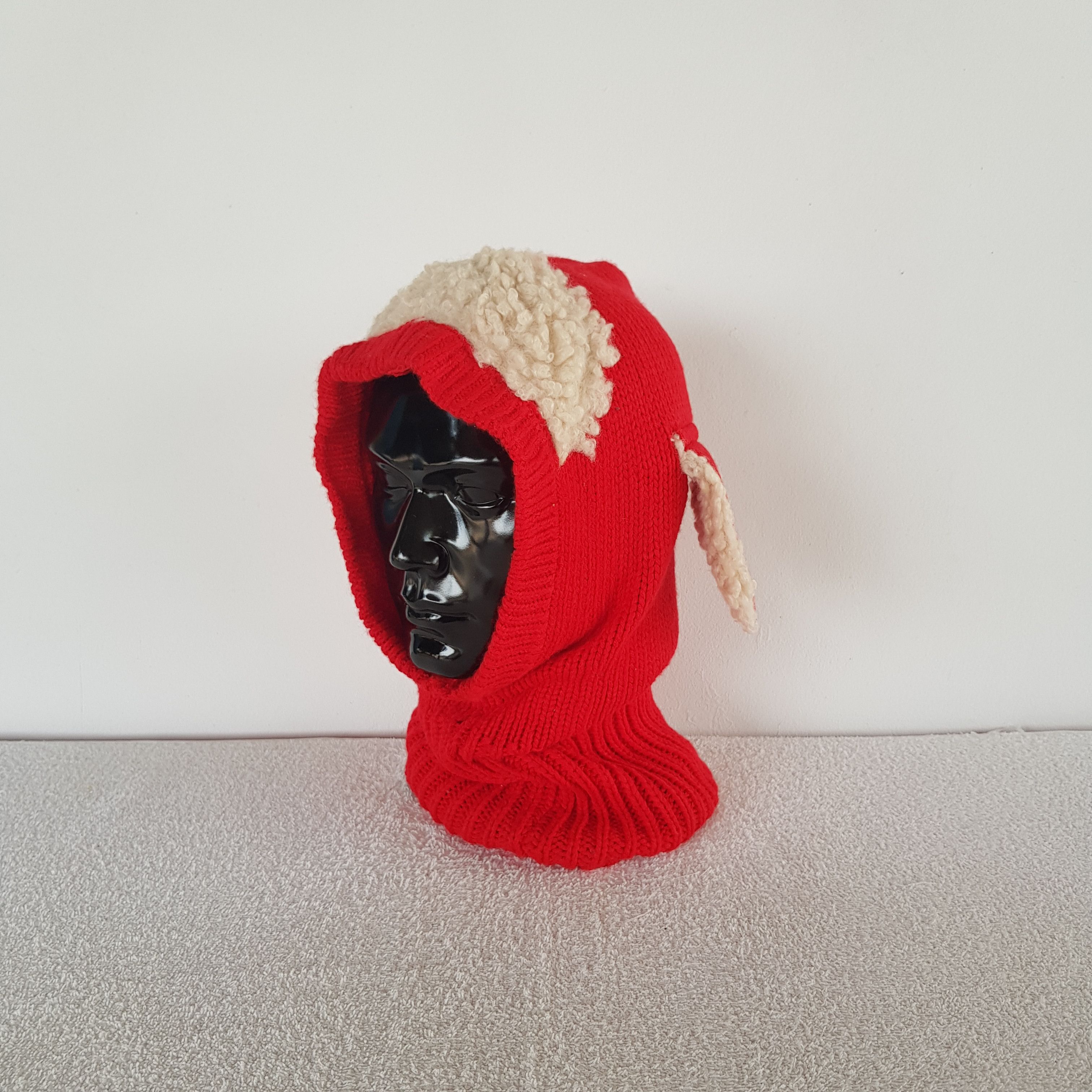 Japanese Brand Vintage Horn Ear Balanclava Beanie Snow Caps Neck Hats Size ONE SIZE - 2 Thumbnail