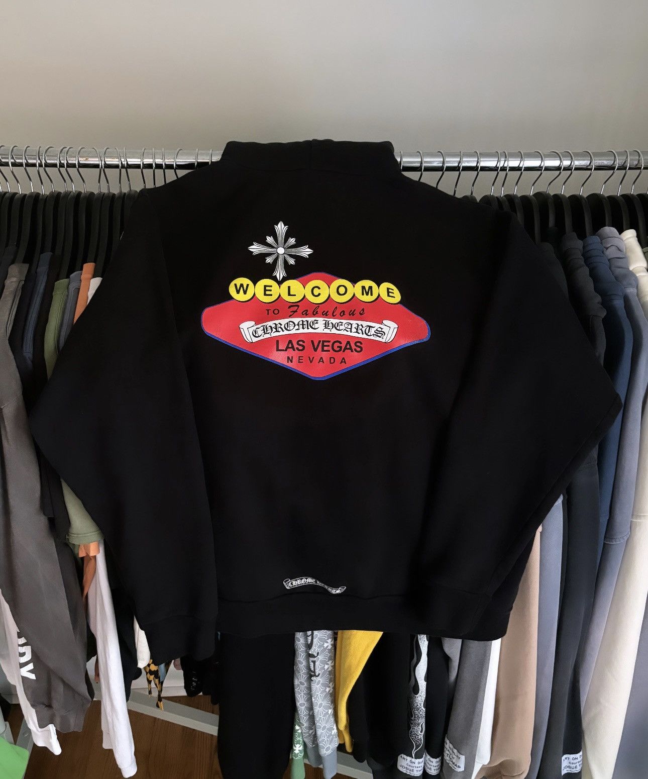 image of Chrome Hearts Exclusive Las Vegas Hoodie in Black, Men's (Size XL)