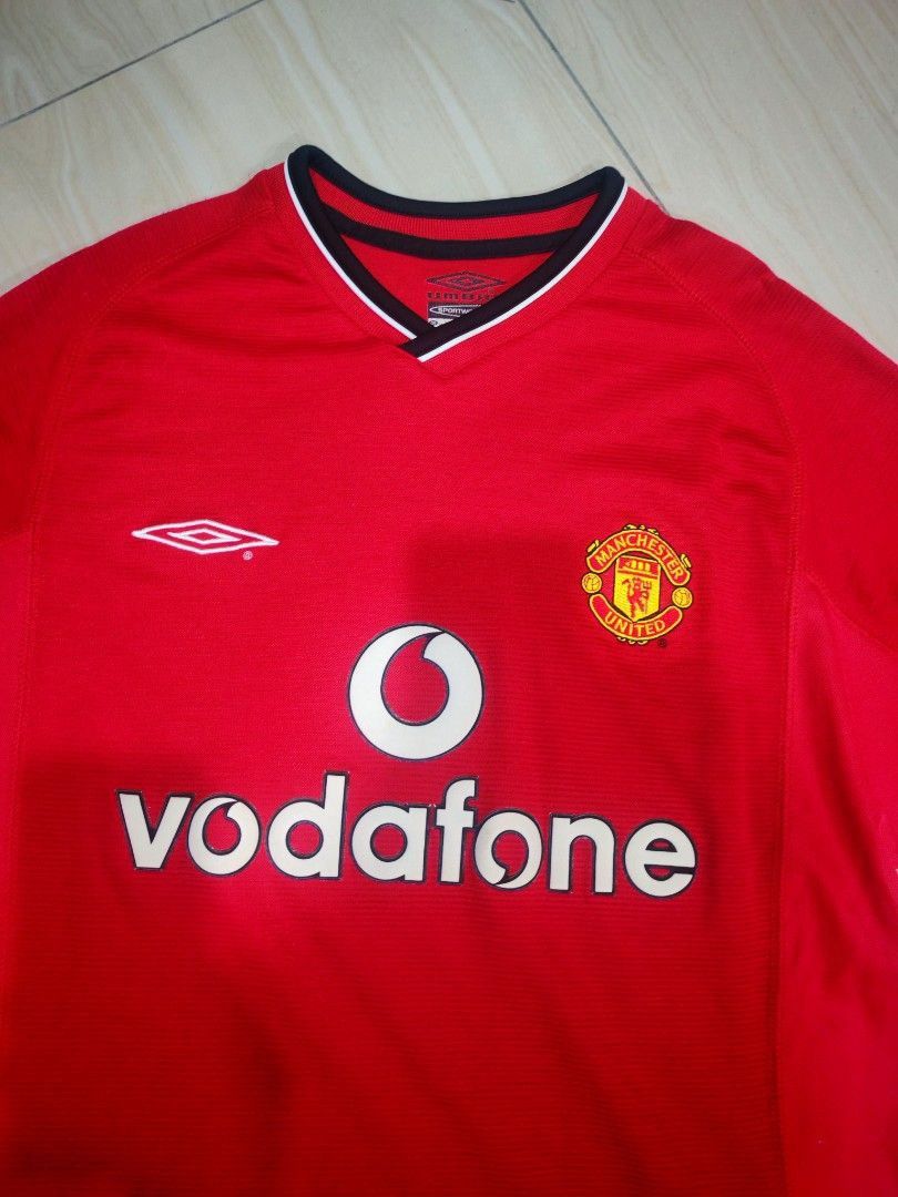 Umbro Man United Umbro 00/02 Vodafone Home Jersey Size US M / EU 48-50 / 2 - 2 Thumbnail