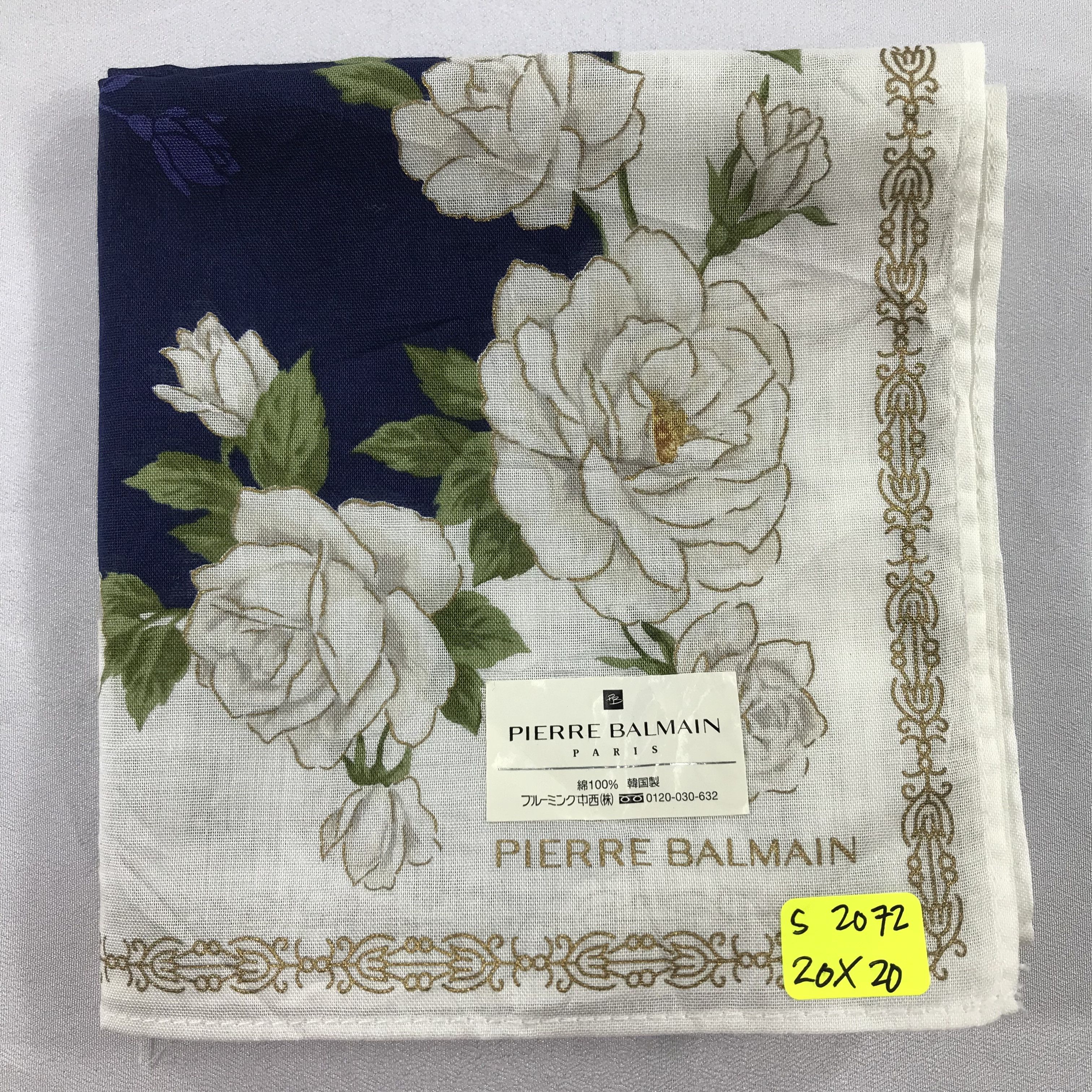 Pierre Balmain × Vintage Pierre Balmain Bandana / Handkerchief / Neckerchief - S2072 Size ONE SIZE - 5 Thumbnail
