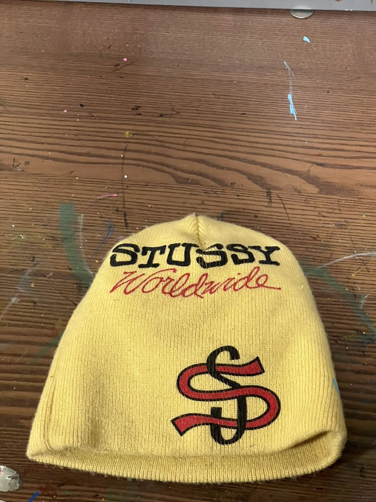 Stussy Stussy mixed logo skull cap ‘pale yellow’ Size ONE SIZE - 5 Thumbnail