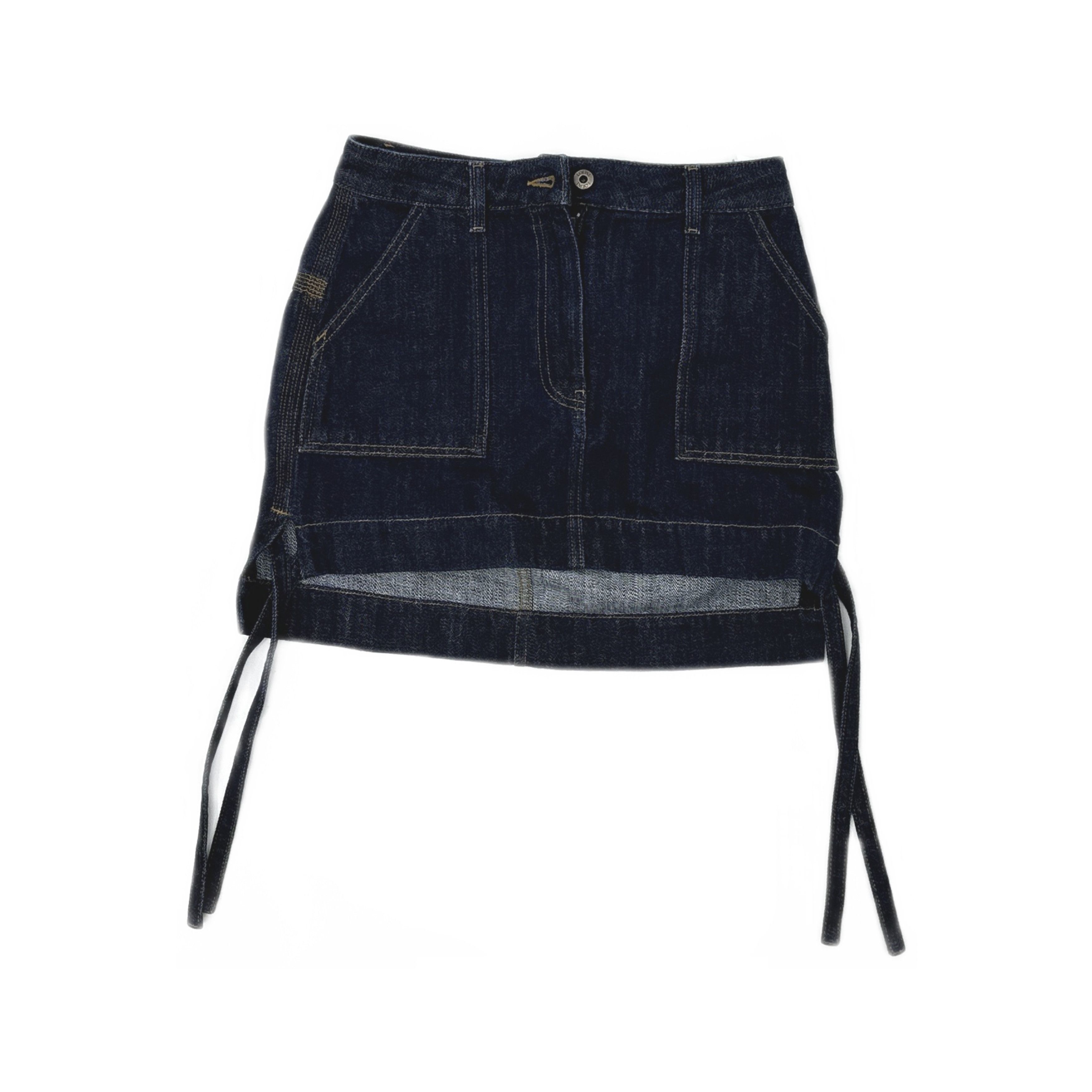 Loewe Loewe Leather Patch Denim Mini Skirt Size 34 Size 24" / US 00 / IT 34 - 1 Thumbnail